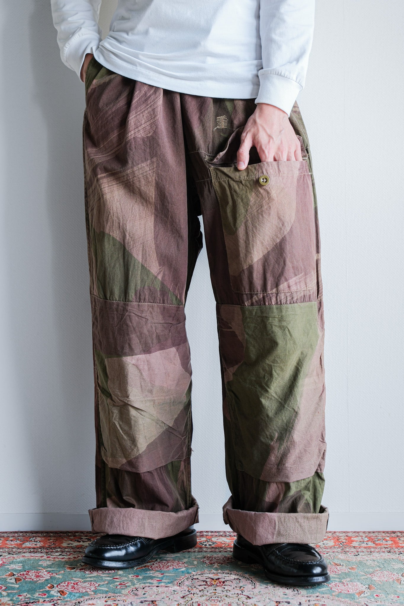 【~40's】WWⅡ British Army Camouflage Windproof Trousers "SAS"