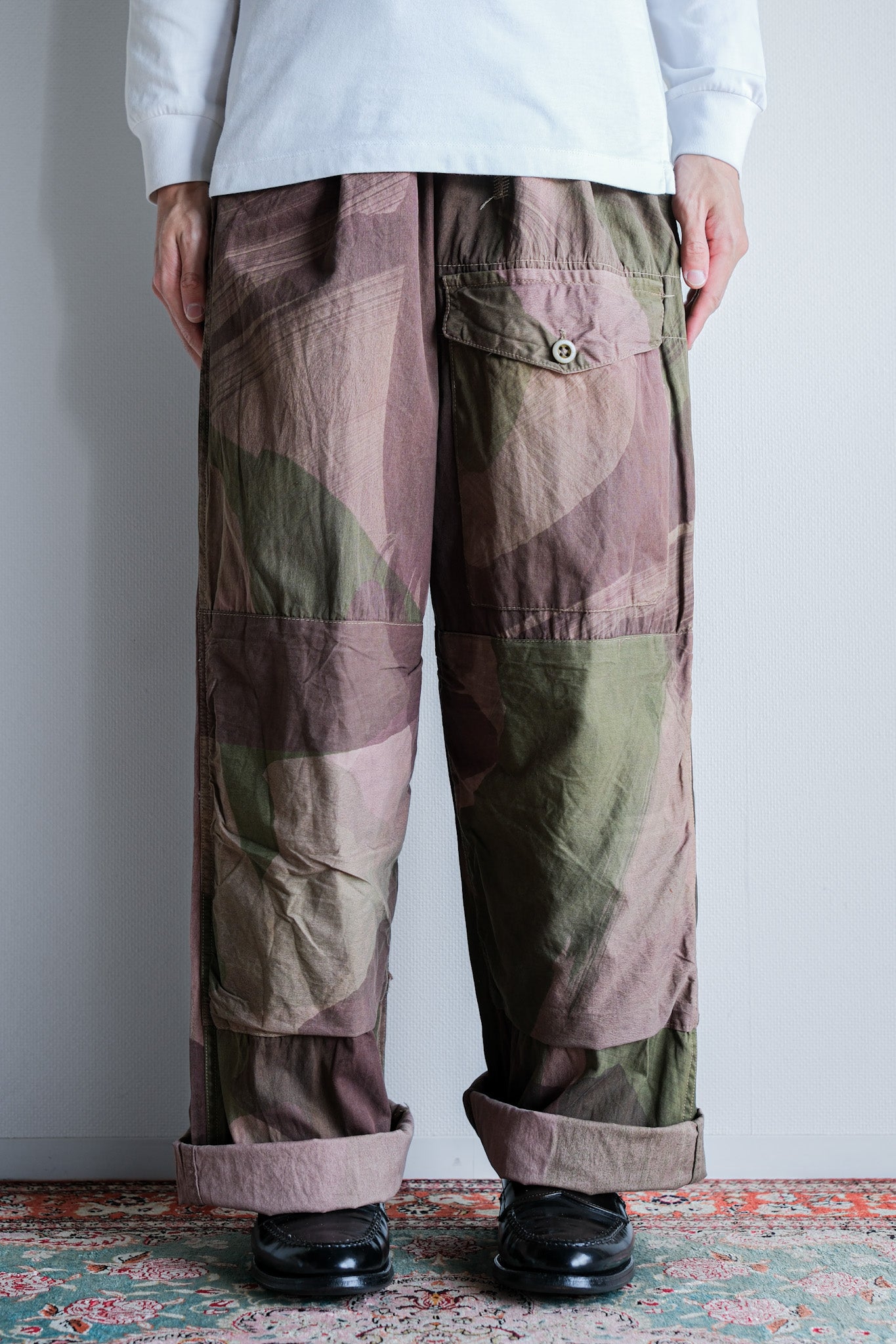 [~ 40's] WWⅡ British Army Camouflage WindProof Trousers "SAS"