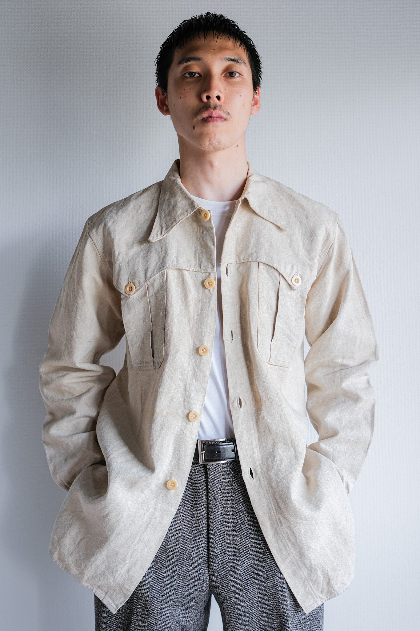 [~ 40's] WWⅡ Spanish Army Linen Jacket