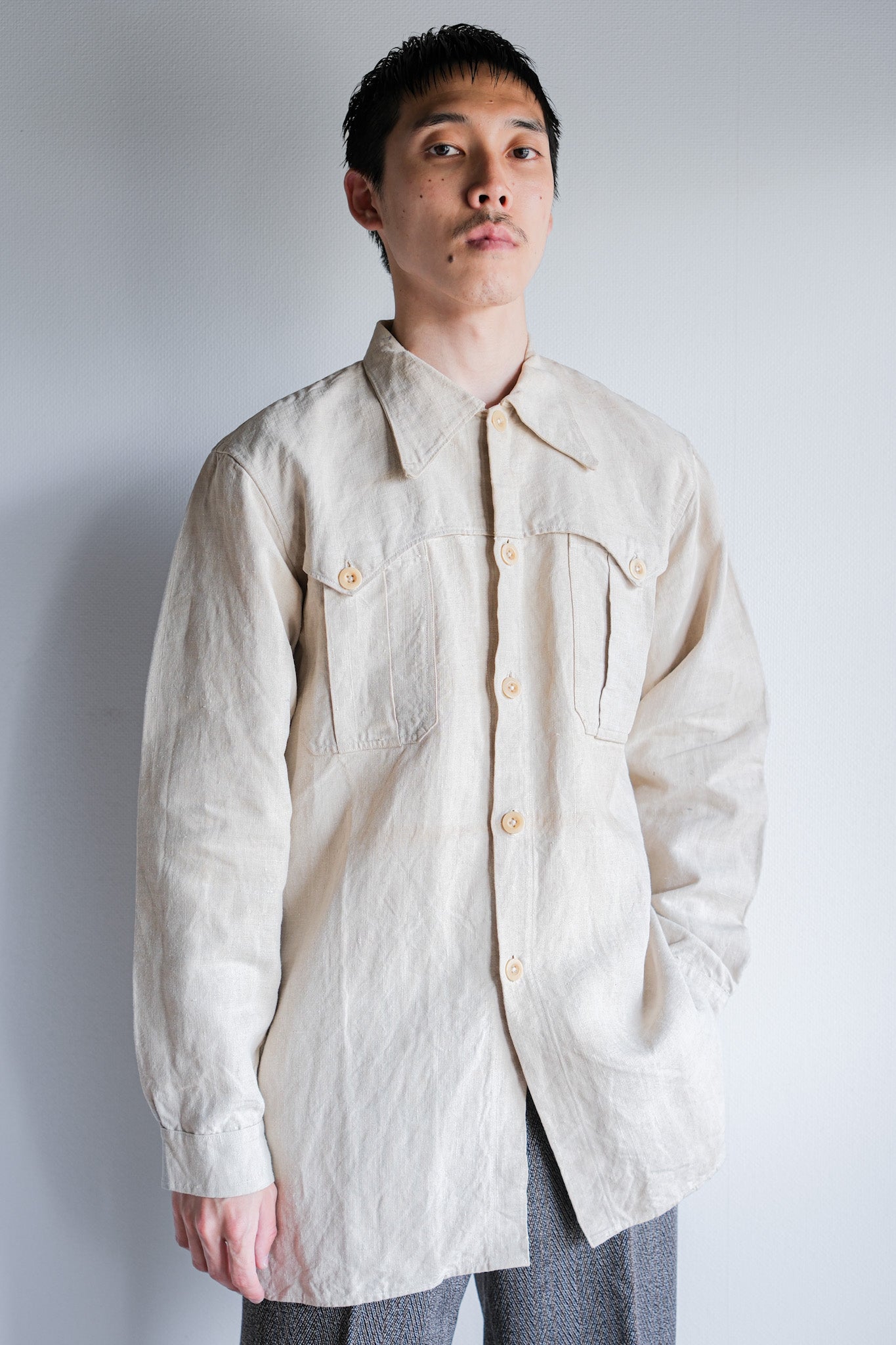 [~ 40's] WWⅡ Spanish Army Linen Jacket