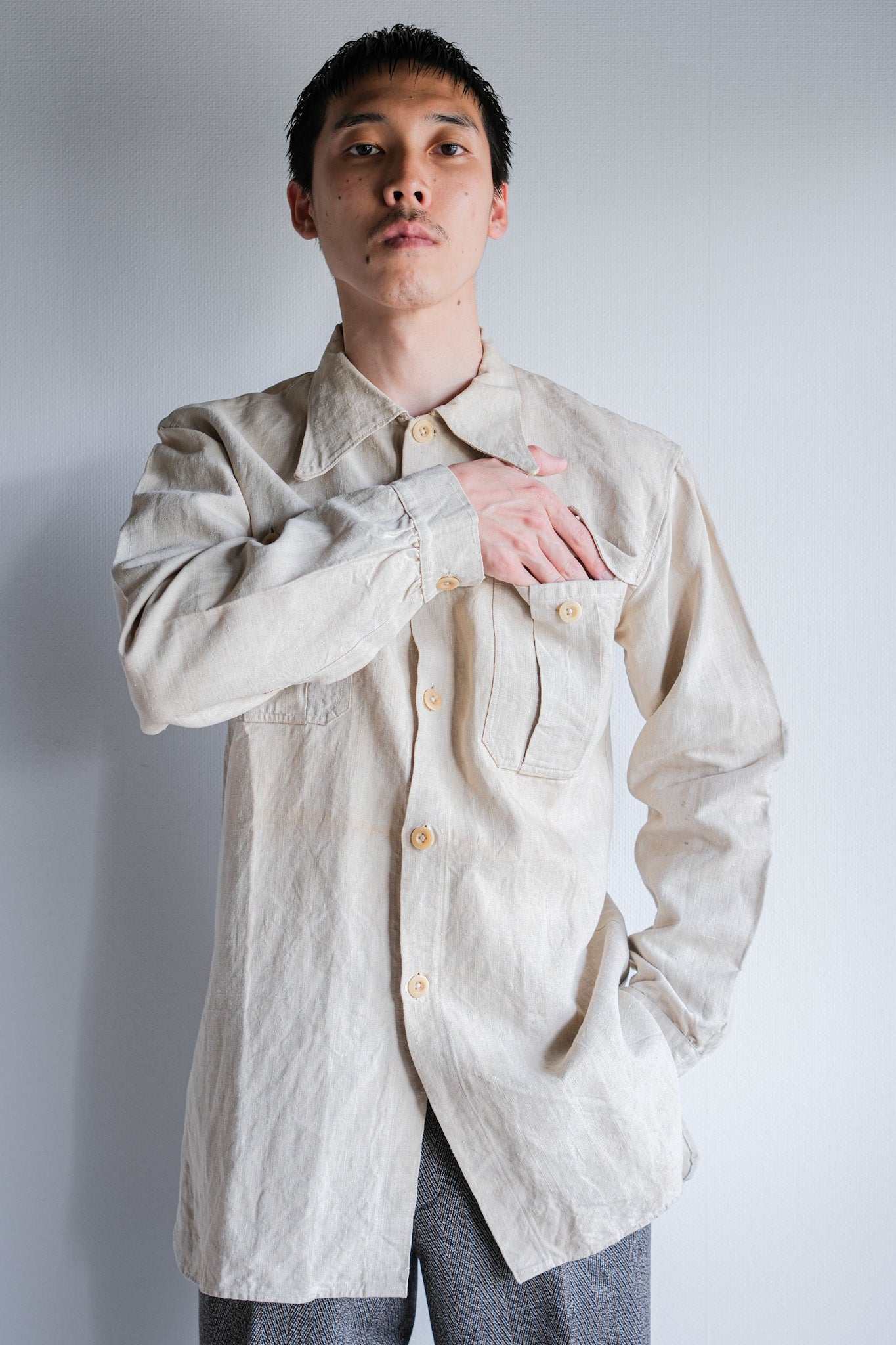 ［~40's］WWⅡ Spanish Army Linen Jacket
