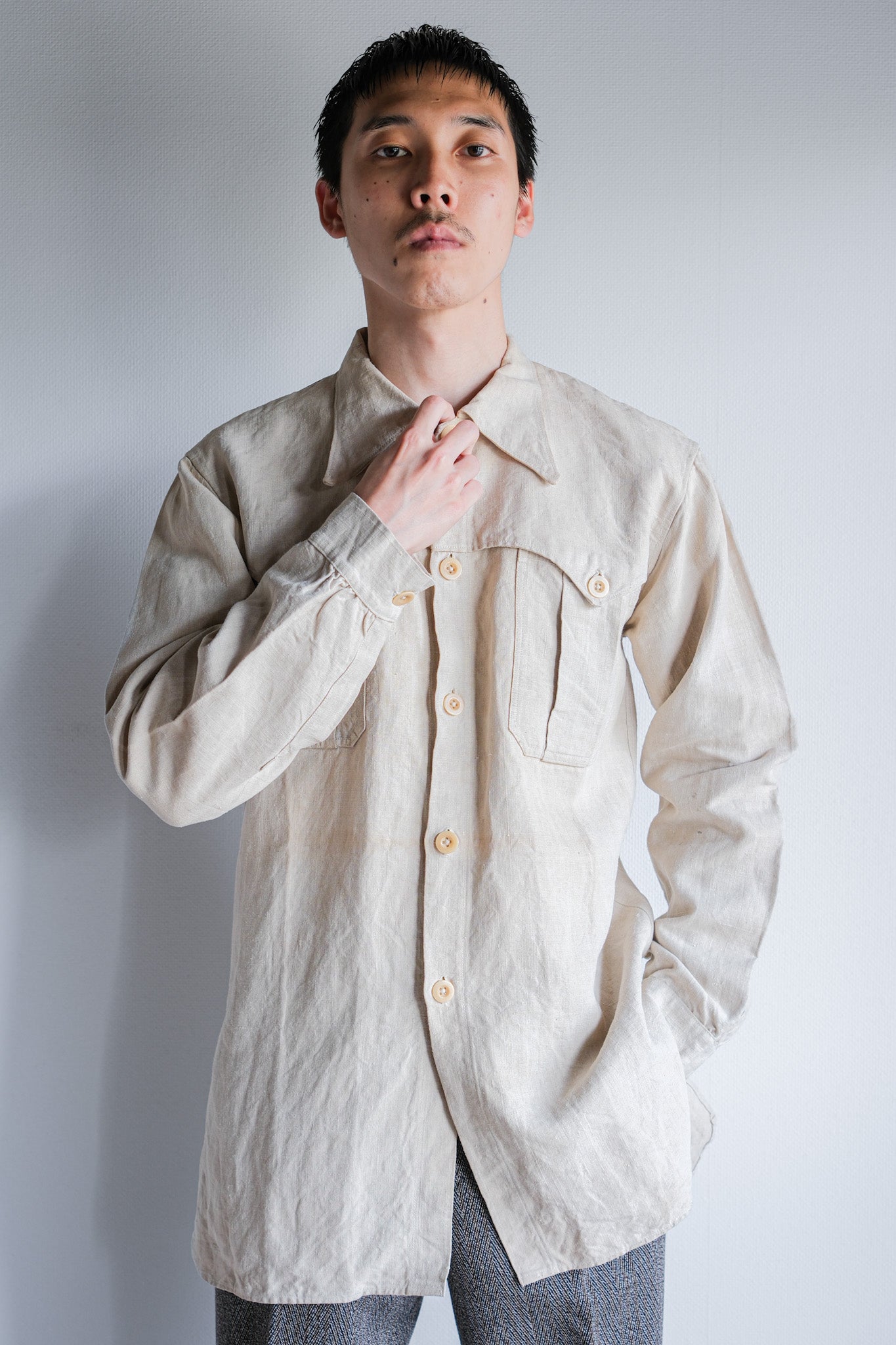 【~40's】WWⅡ Spanish Army Linen Jacket