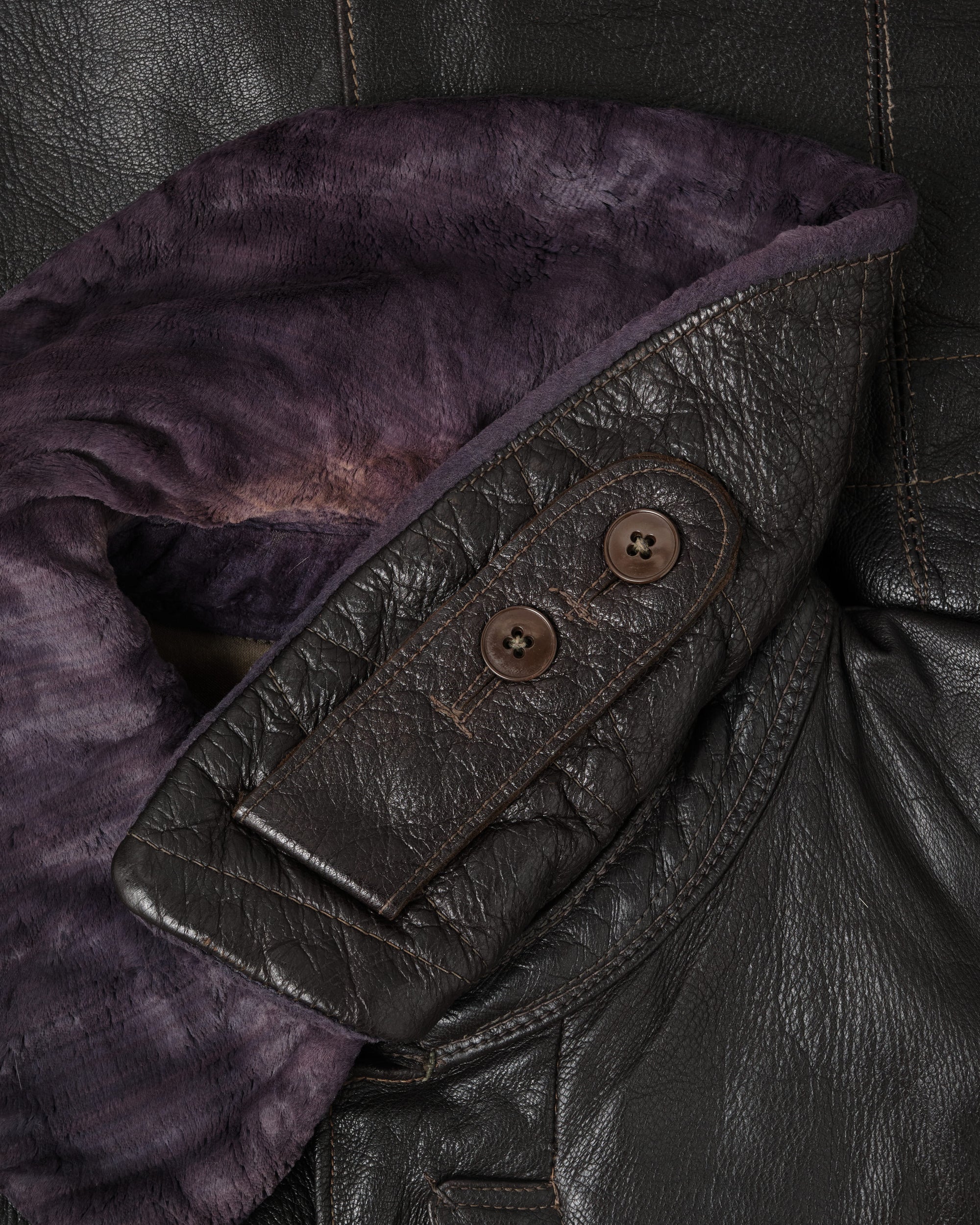 ［~40’s］WWII German Air Force Elite Jet Fighter Winter Leather Flight Jacket "Luftwaffe"