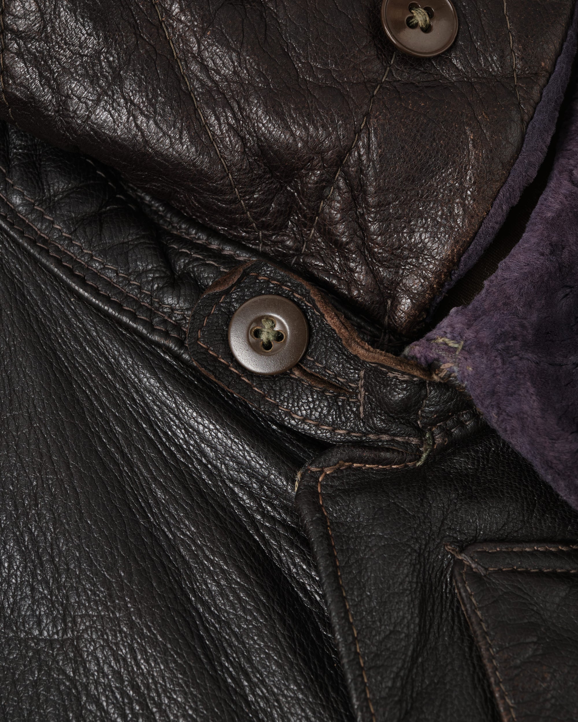 ［~40’s］WWII German Air Force Elite Jet Fighter Winter Leather Flight Jacket "Luftwaffe"