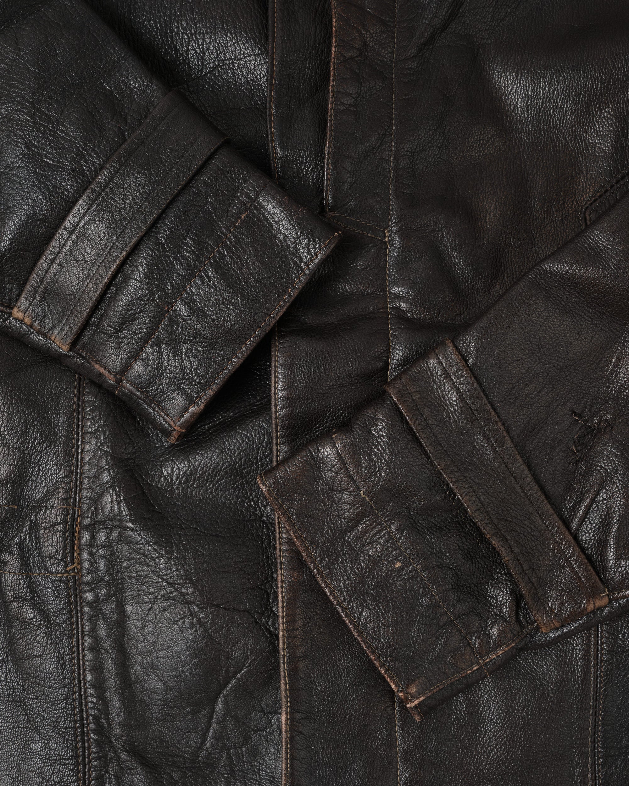 ［~40’s］WWII German Air Force Elite Jet Fighter Winter Leather Flight Jacket "Luftwaffe"