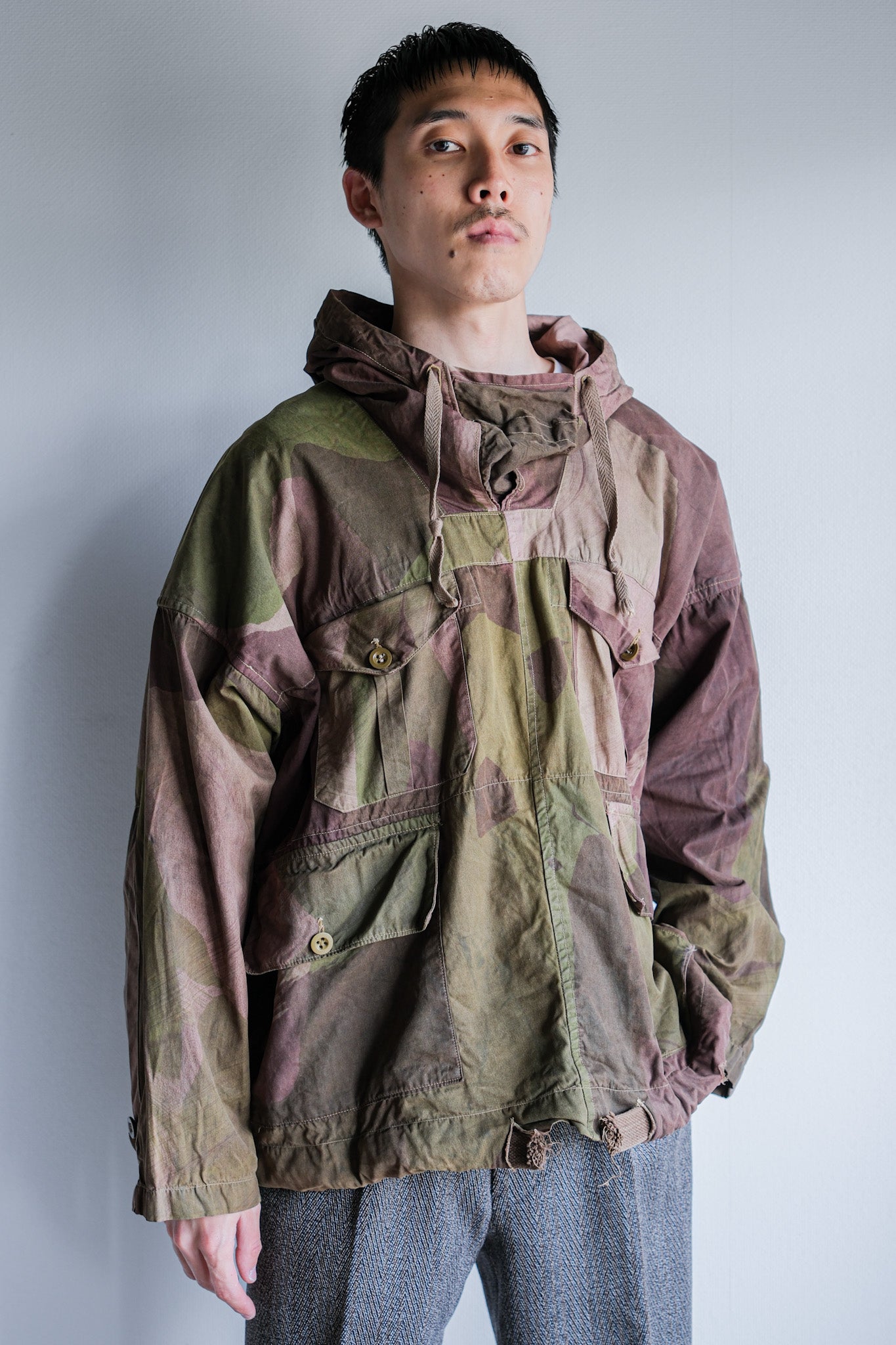 [~ 40's] WWⅱกองทัพอังกฤษอำพรางขนาด smock windproof ขนาด 2 "SAS"