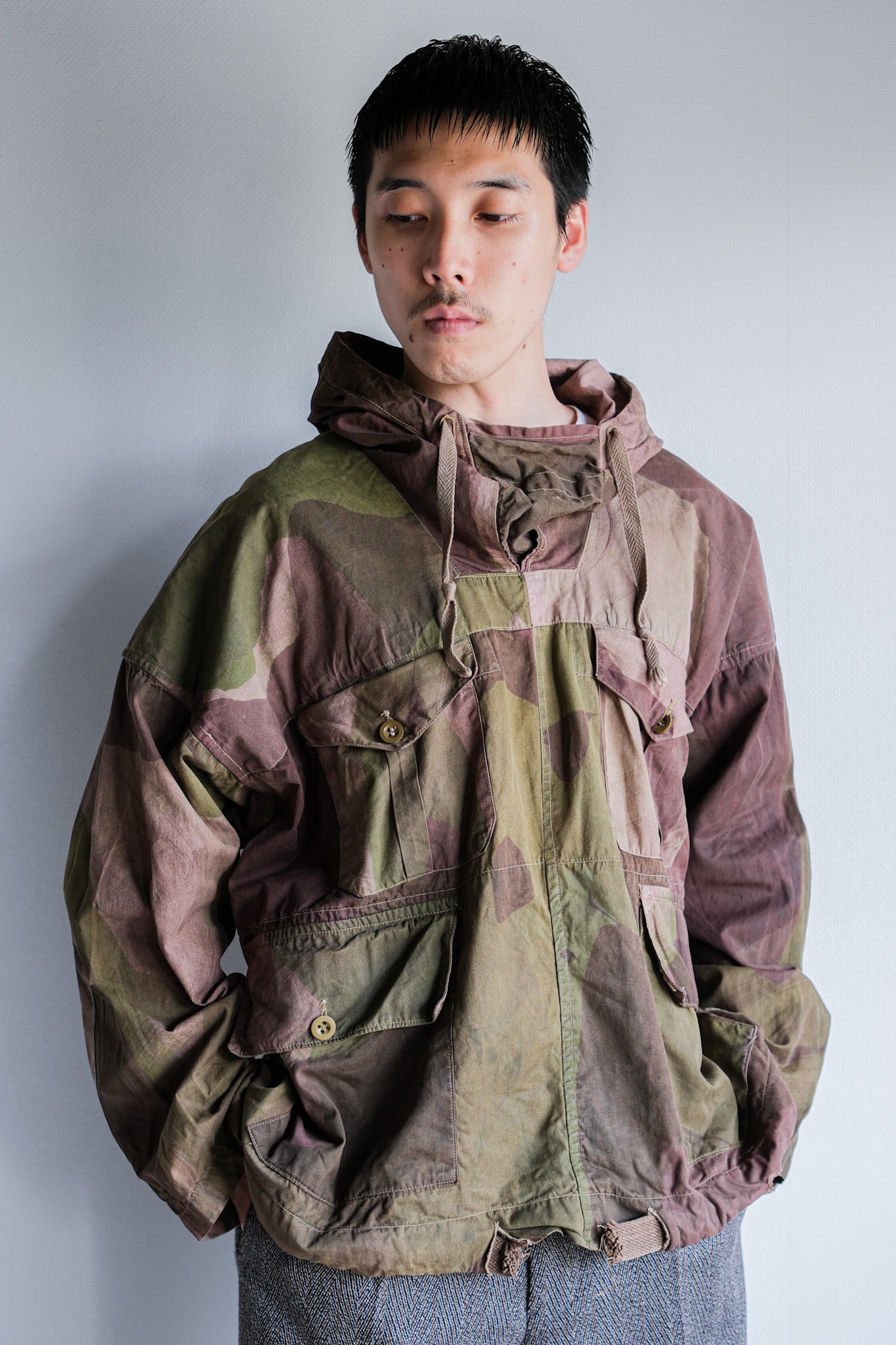 [~ 40's] WWⅱกองทัพอังกฤษอำพรางขนาด smock windproof ขนาด 2 "SAS"