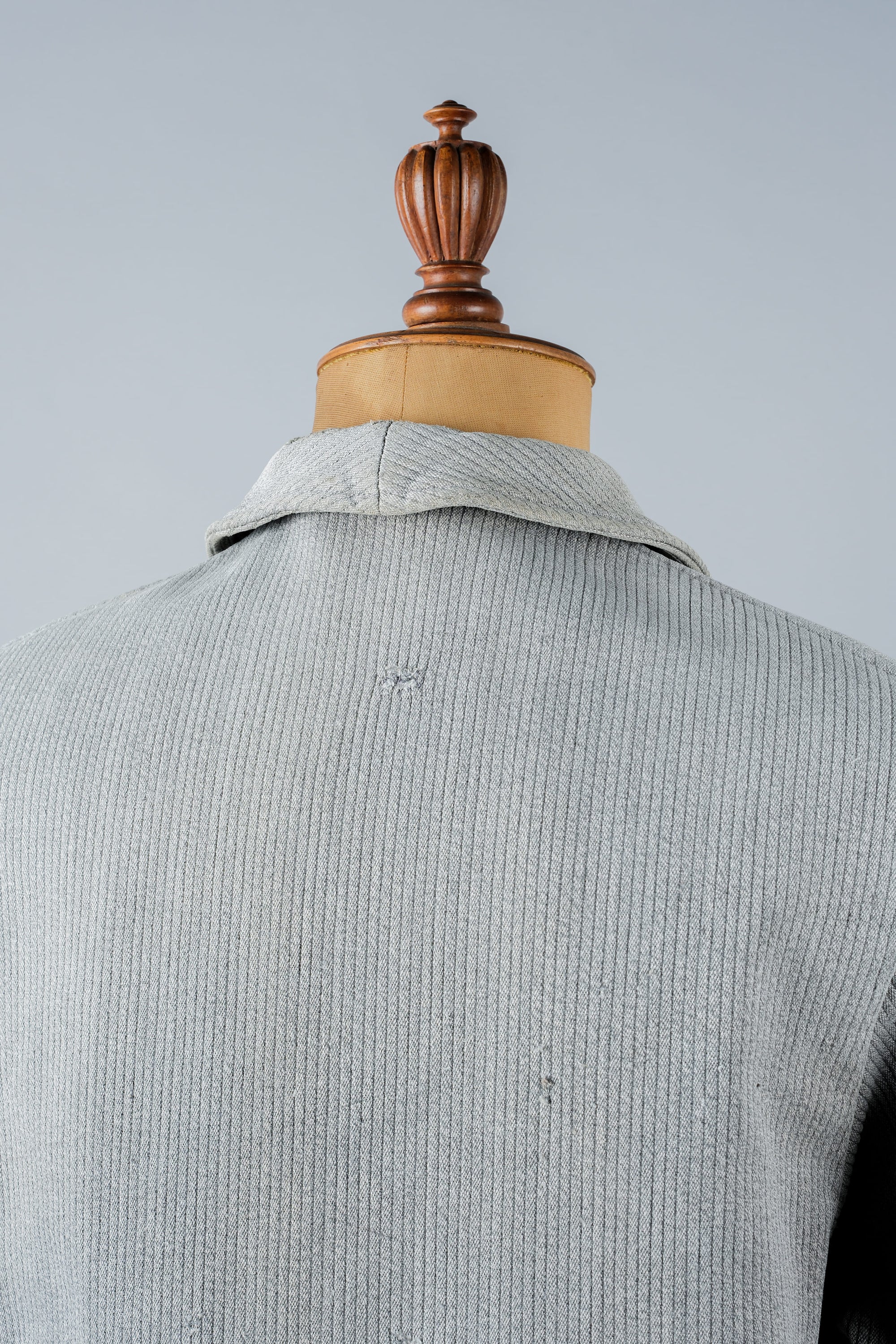 【~50's】French Vintage Gray Cotton Pique Hunting Jacket