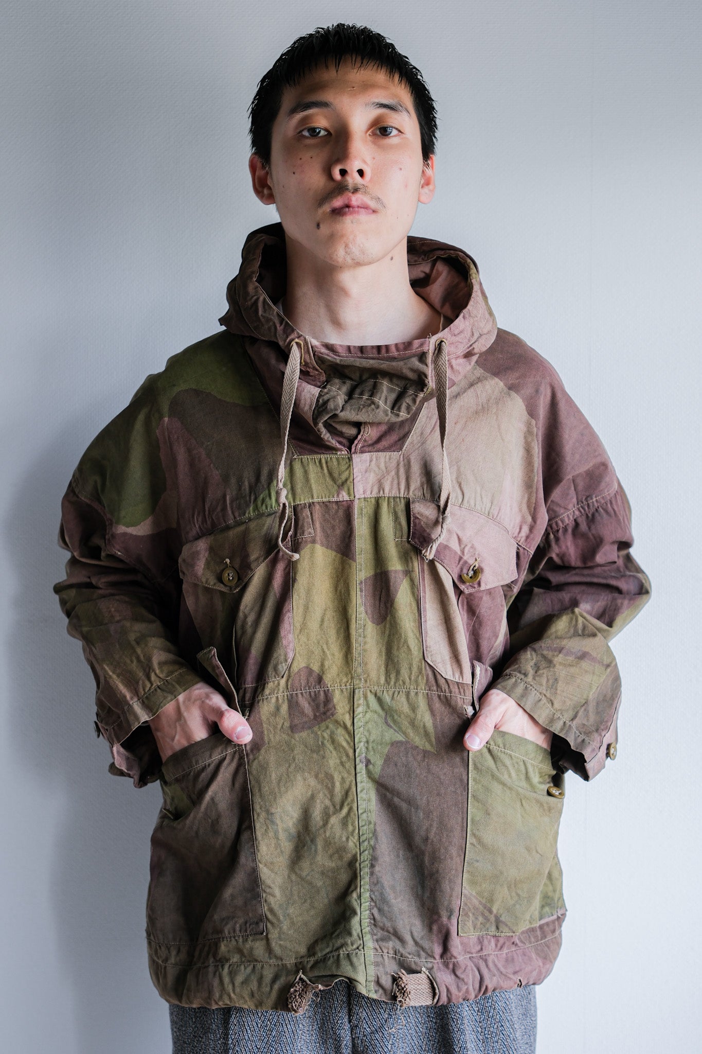 [~ 40's] WWⅱกองทัพอังกฤษอำพรางขนาด smock windproof ขนาด 2 "SAS"