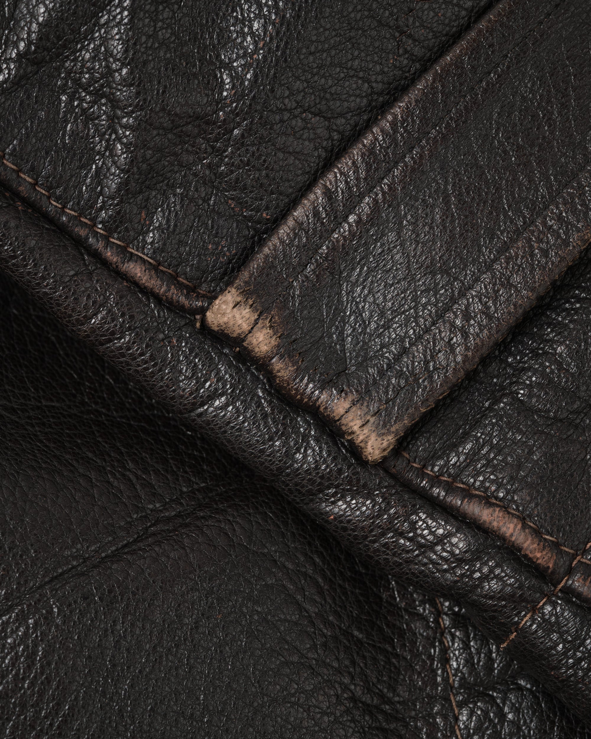 ［~40’s］WWII German Air Force Elite Jet Fighter Winter Leather Flight Jacket "Luftwaffe"