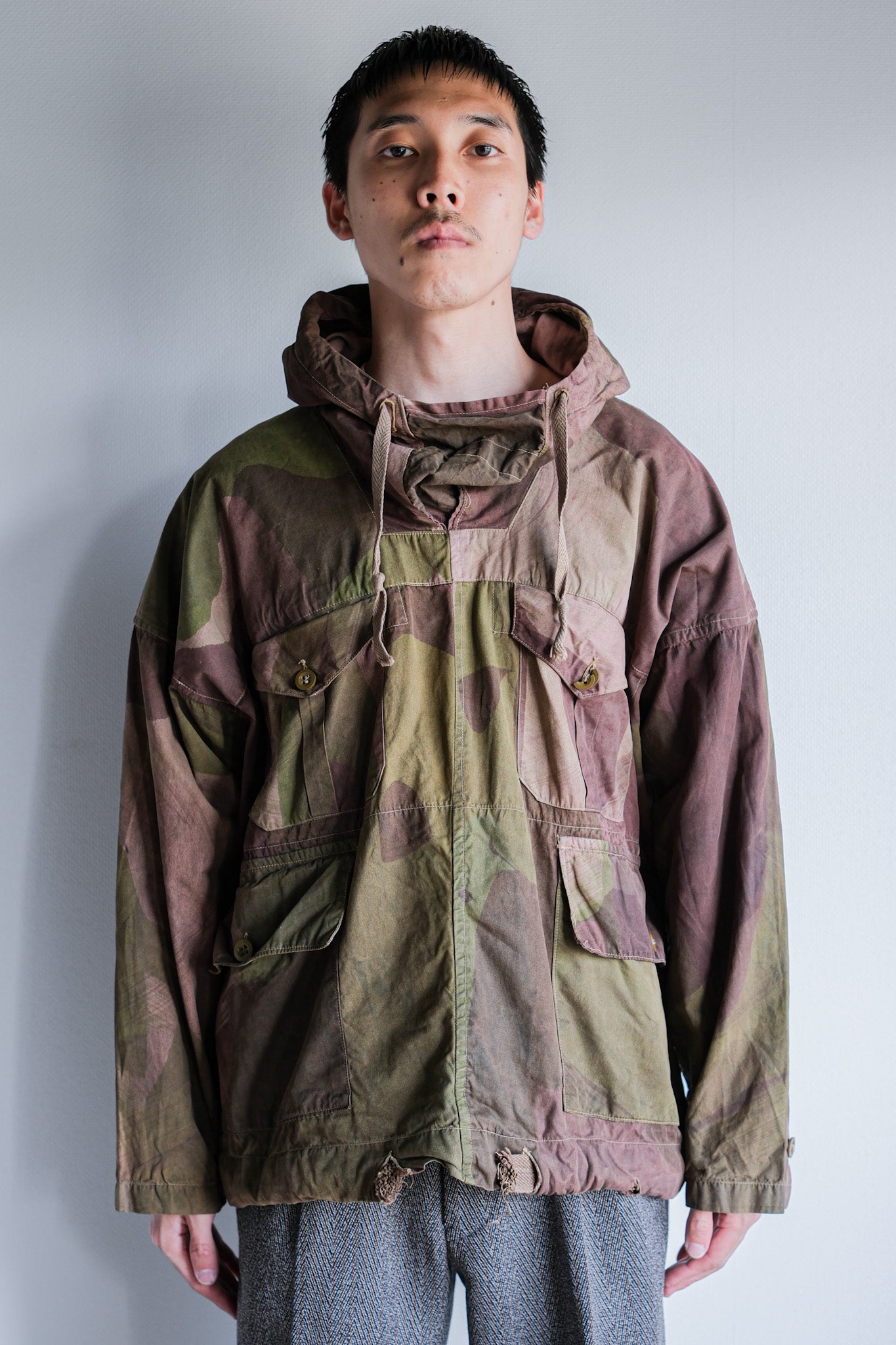 [~ 40's] WWⅱกองทัพอังกฤษอำพรางขนาด smock windproof ขนาด 2 "SAS"