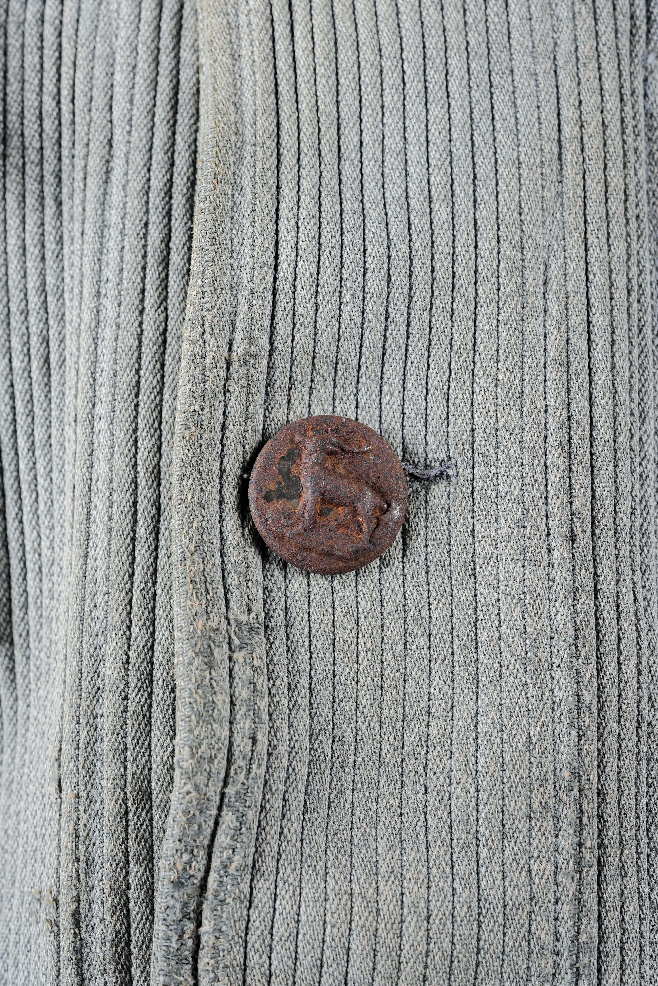 [~ 50's] Veste de chasse au coton gris vintage français