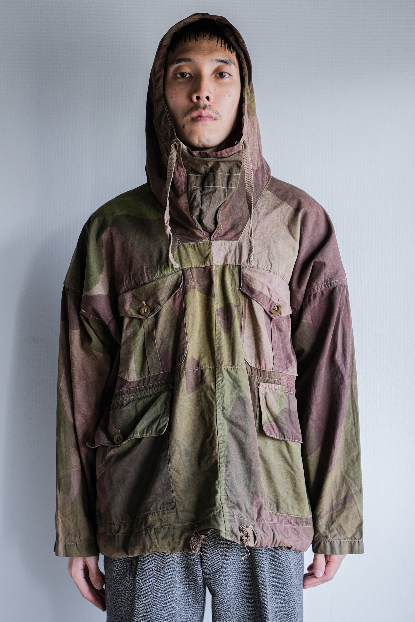 [~ 40's] WWⅱกองทัพอังกฤษอำพรางขนาด smock windproof ขนาด 2 "SAS"