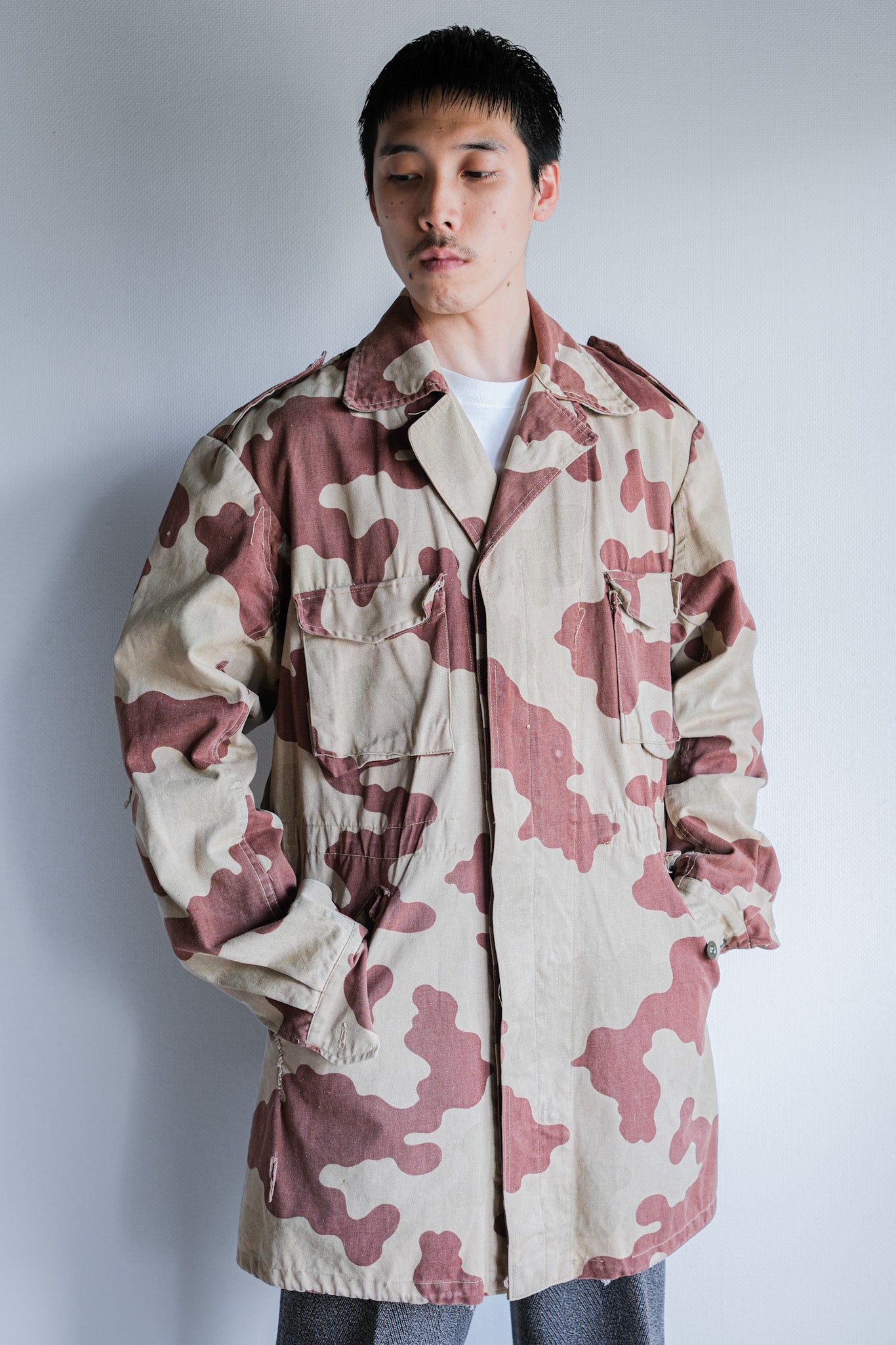 [~ 40's] WWⅡ National Republican Army San Marco Camouflage Field Jacket "RSI"