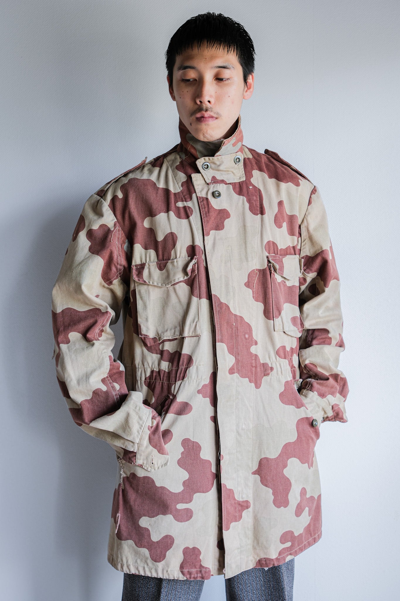 [~ 40's] WWⅡ National Republican Army San Marco Camouflage Field Jacket "RSI"