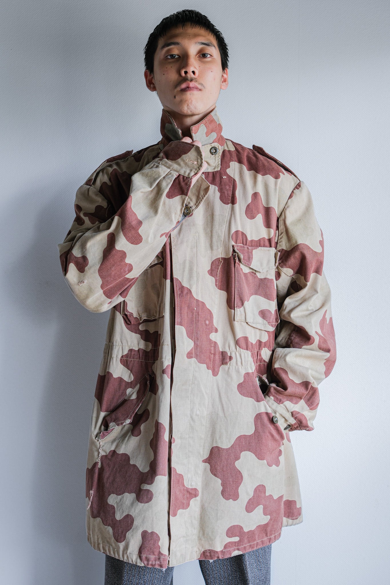 【~40's】WWⅡ National Republican Army San Marco Camouflage Field Jacket "RSI"