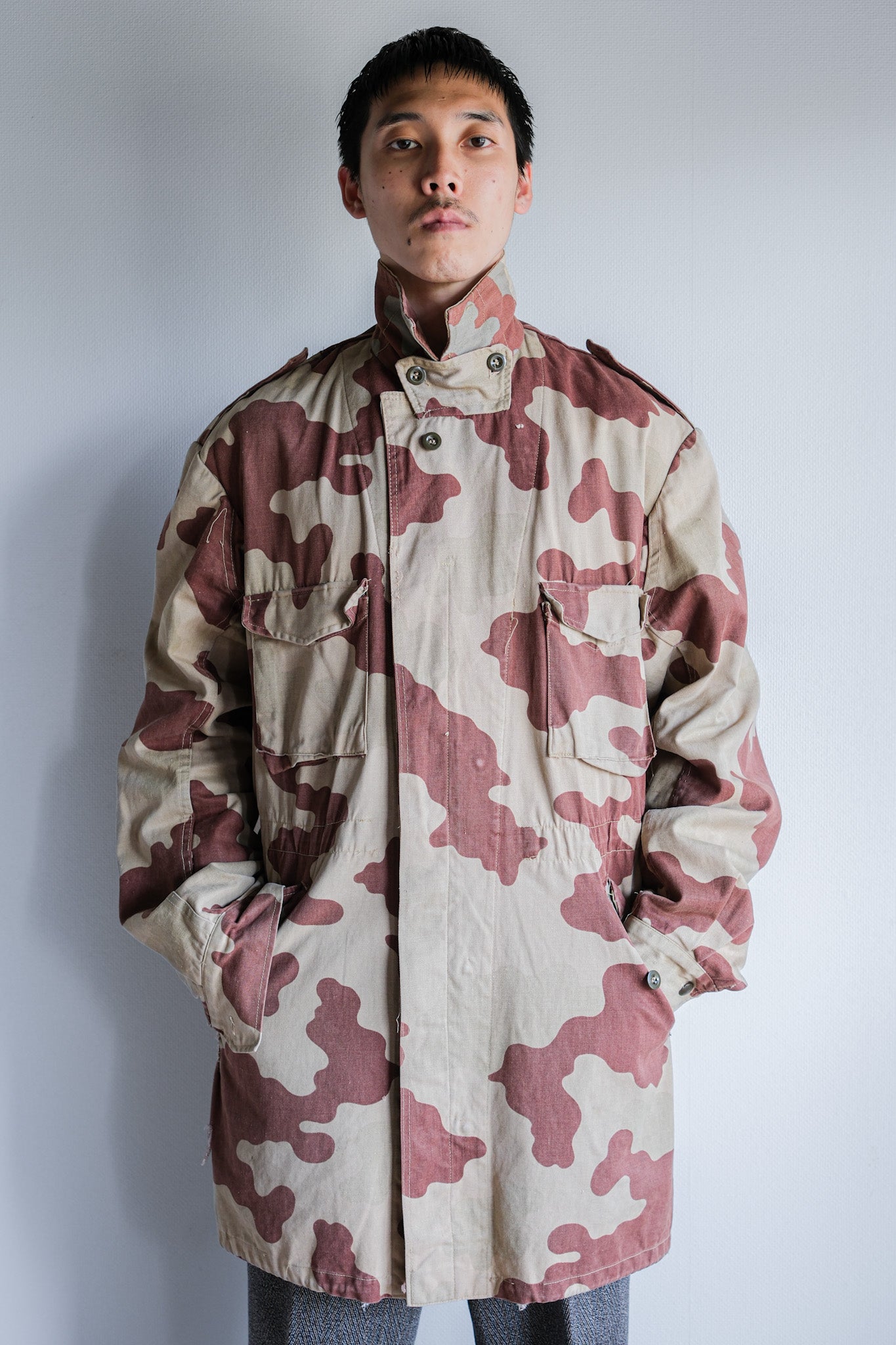 [~ 40's] WWⅡ National Republican Army San Marco Camouflage Field Jacket "RSI"