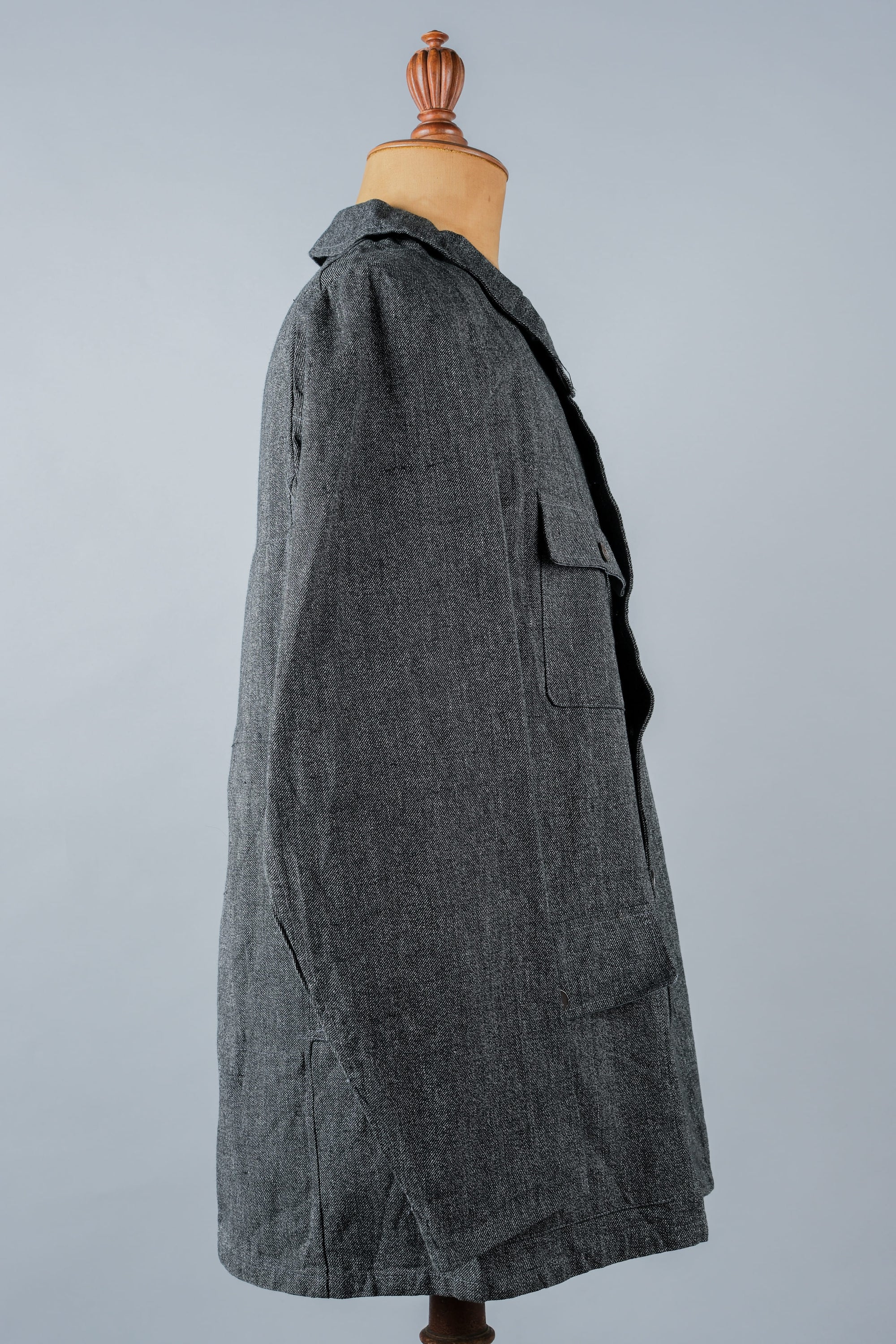［~30’s］French Vintage Salt & Pepper Cotton Twill Hunting Jacket