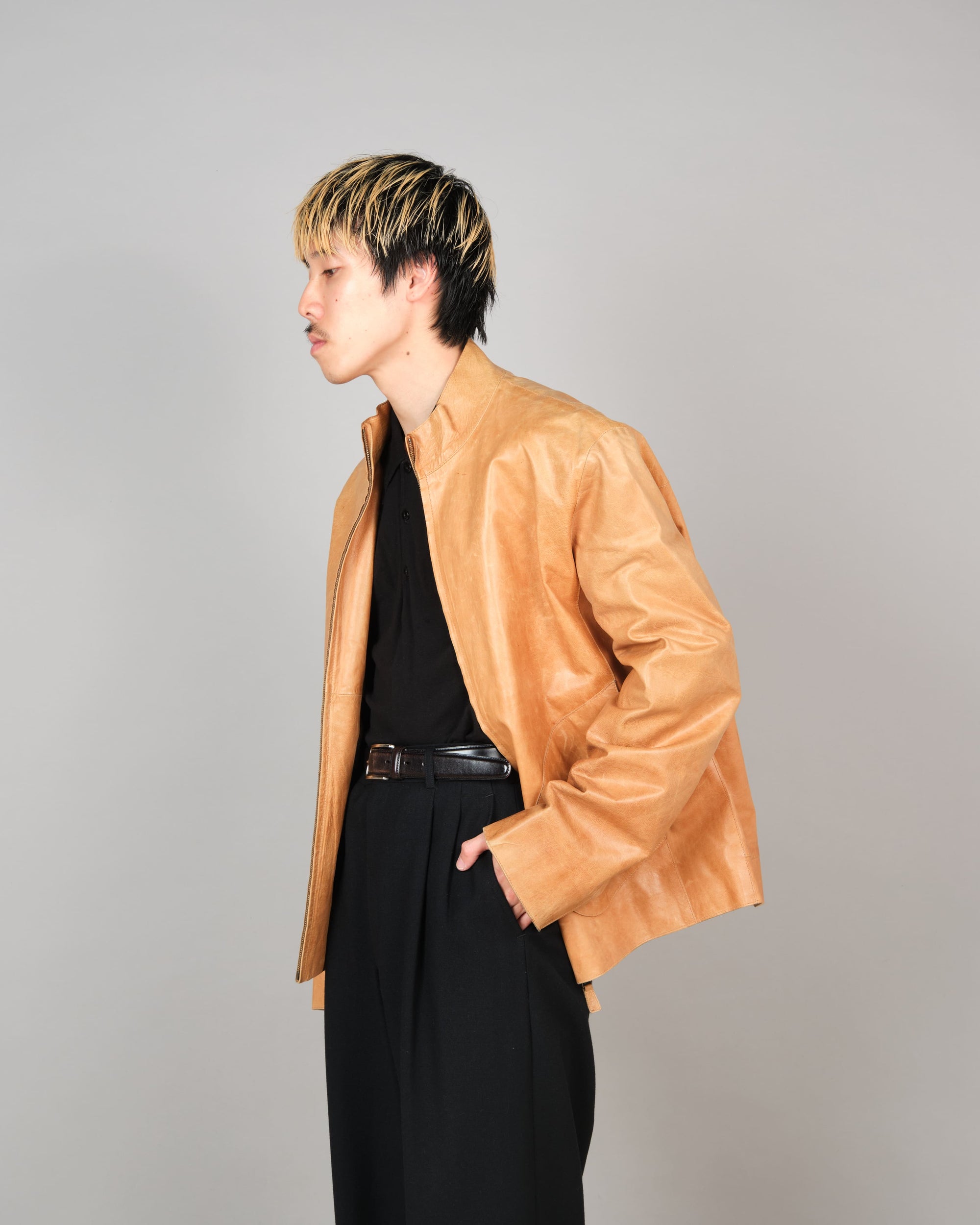 ［~90’s］Old MULBERRY Leather Jacket Size.42