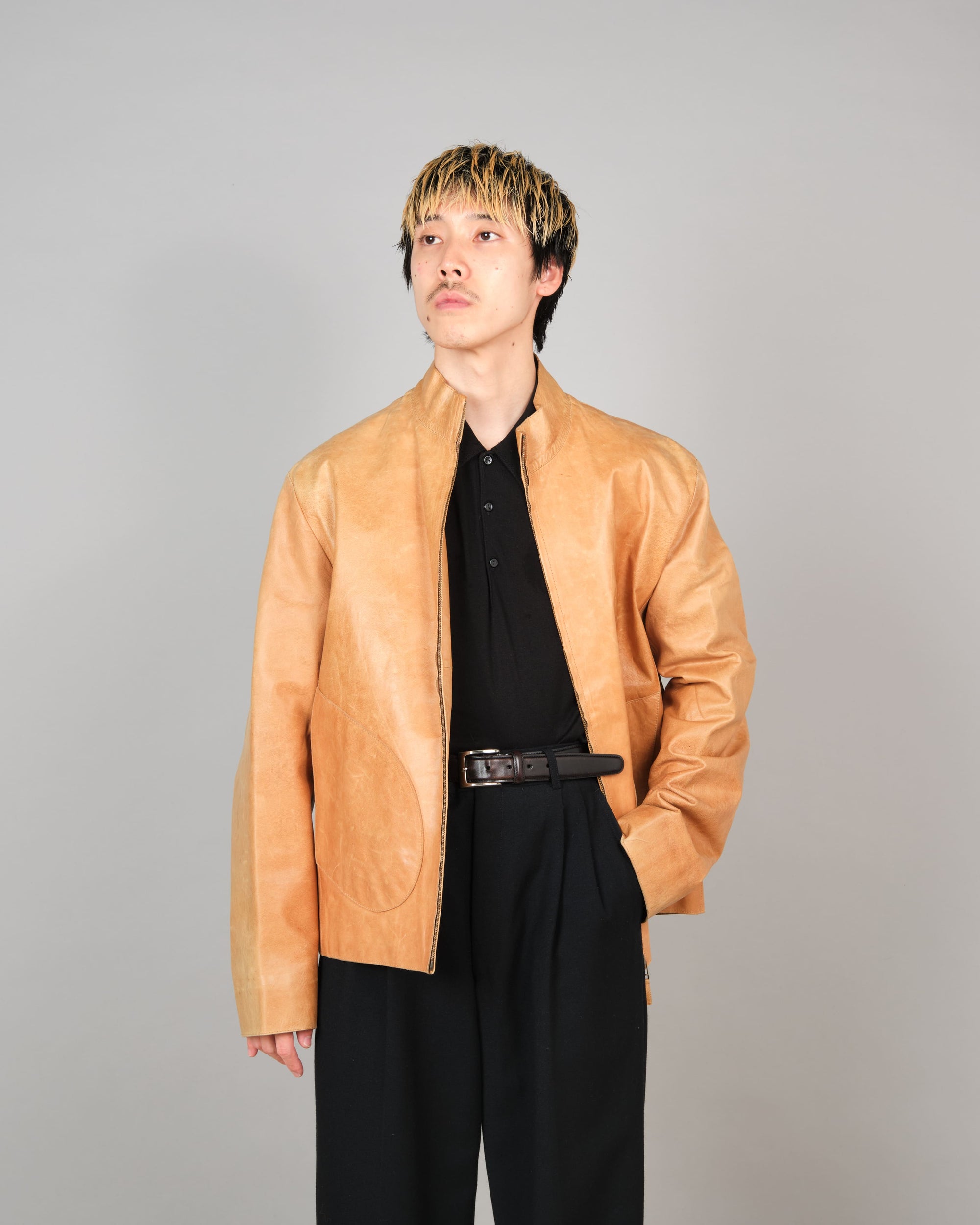 ［~90’s］Old MULBERRY Leather Jacket Size.42