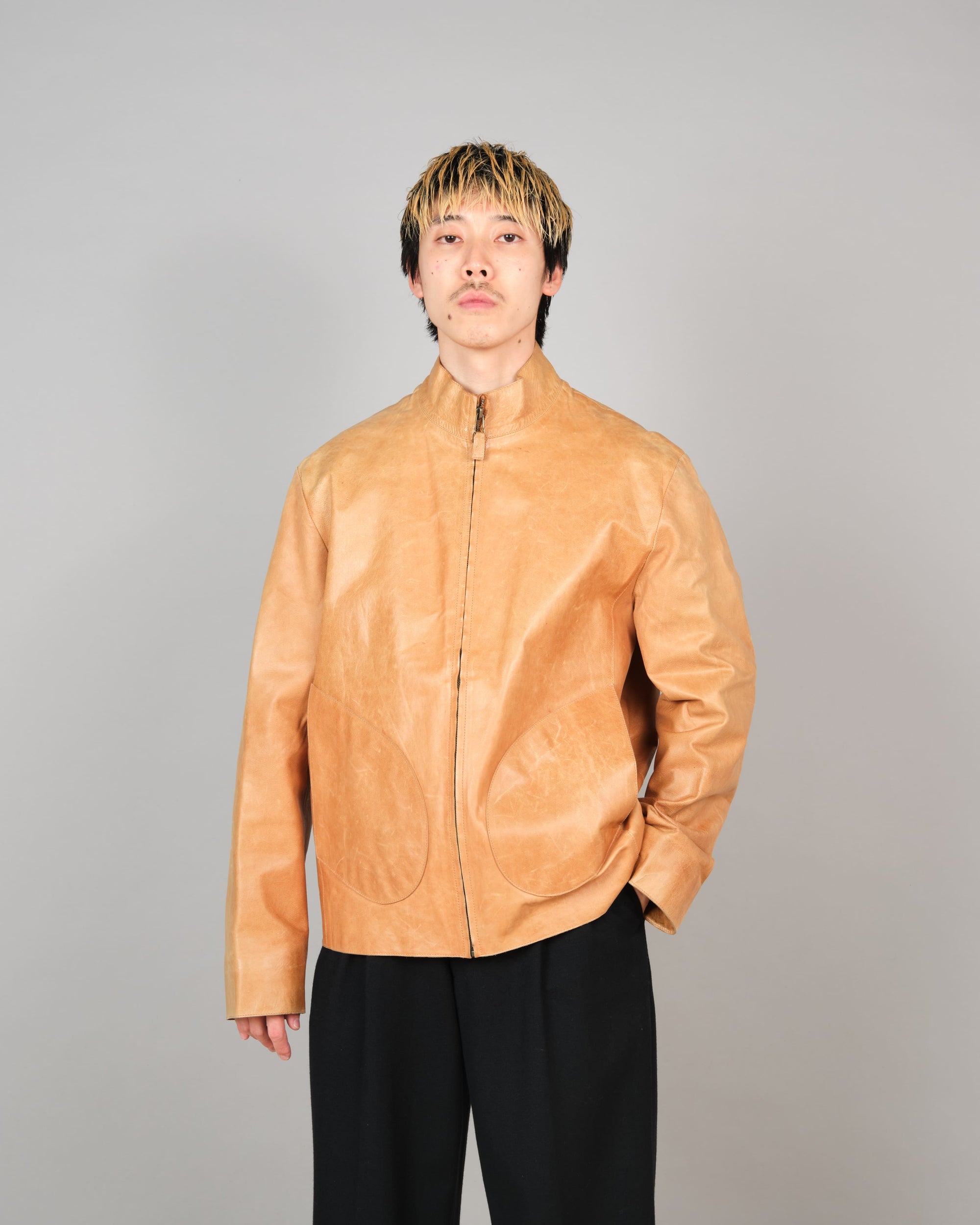 ［~90’s］Old MULBERRY Leather Jacket Size.42