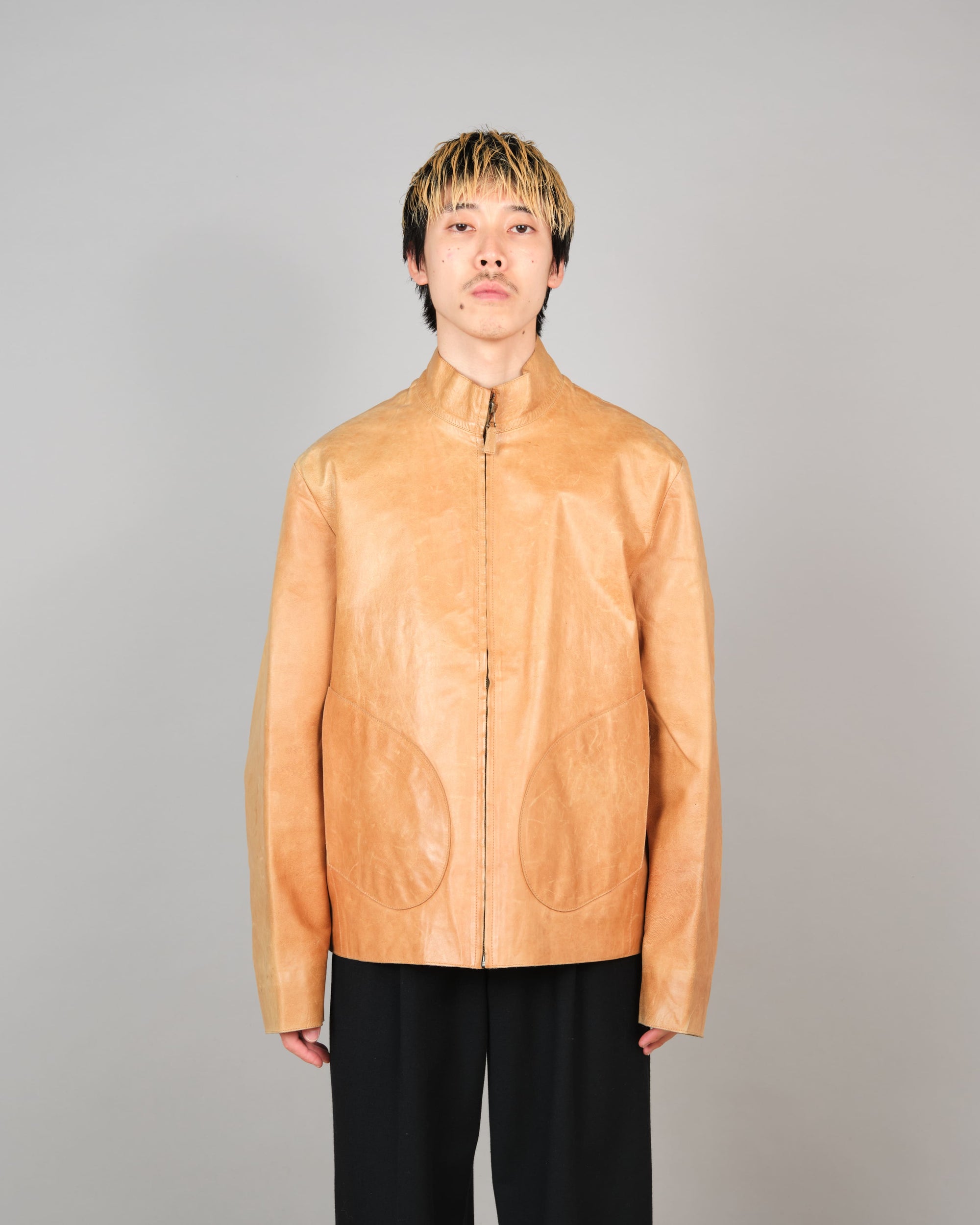 ［~90’s］Old MULBERRY Leather Jacket Size.42
