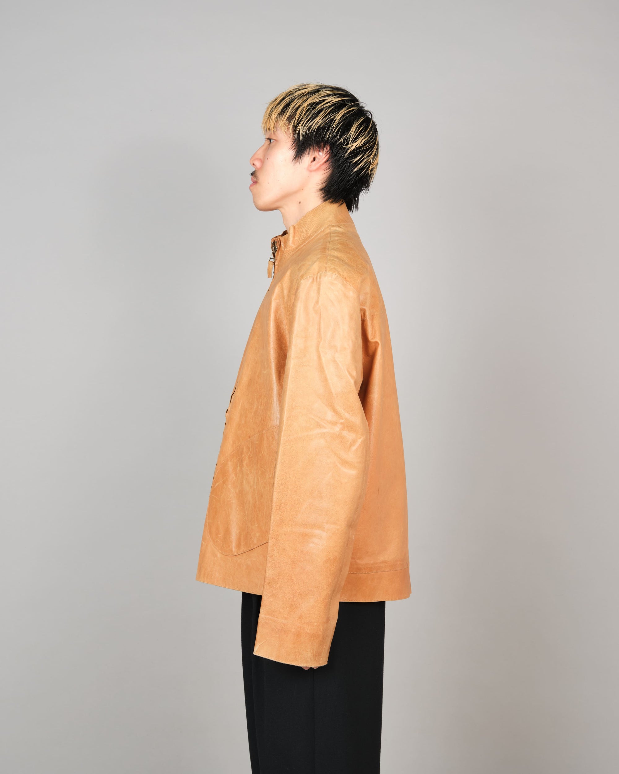 ［~90’s］Old MULBERRY Leather Jacket Size.42