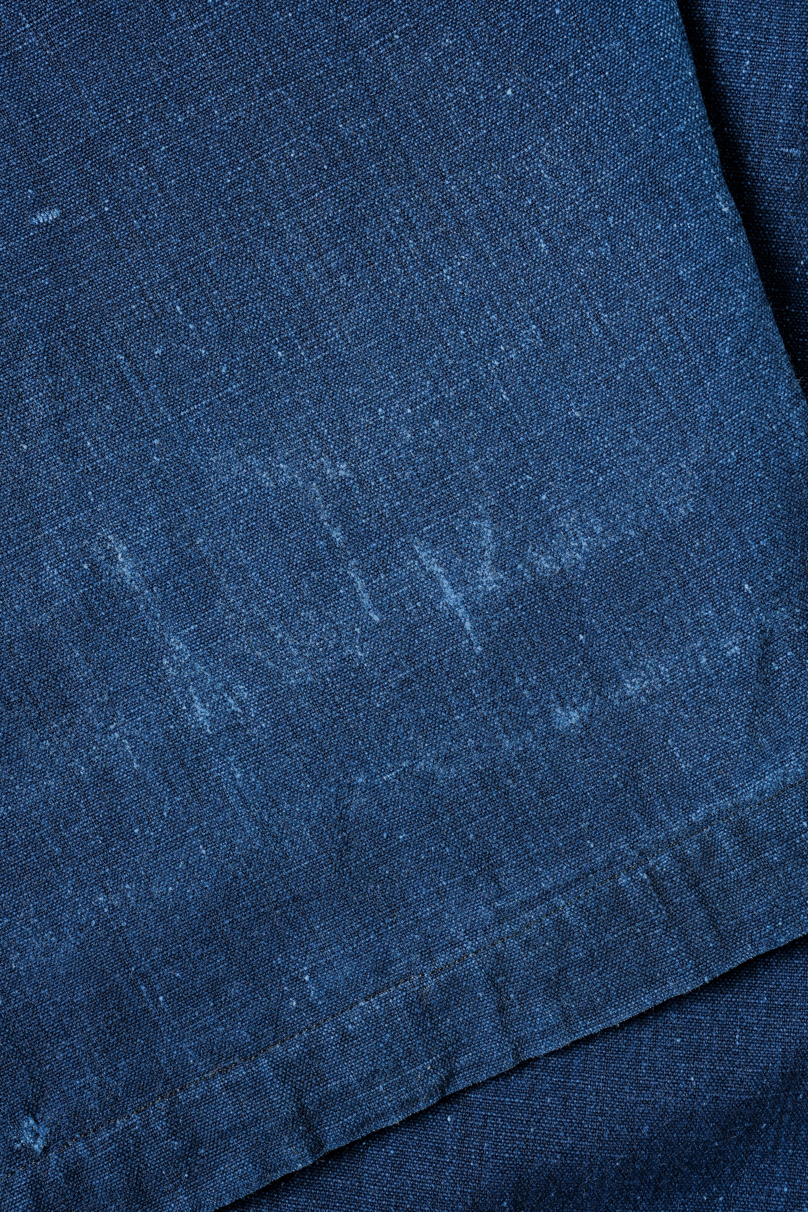 【~40's】French Vintage Indigo Linen Work Pants "Patchwork"