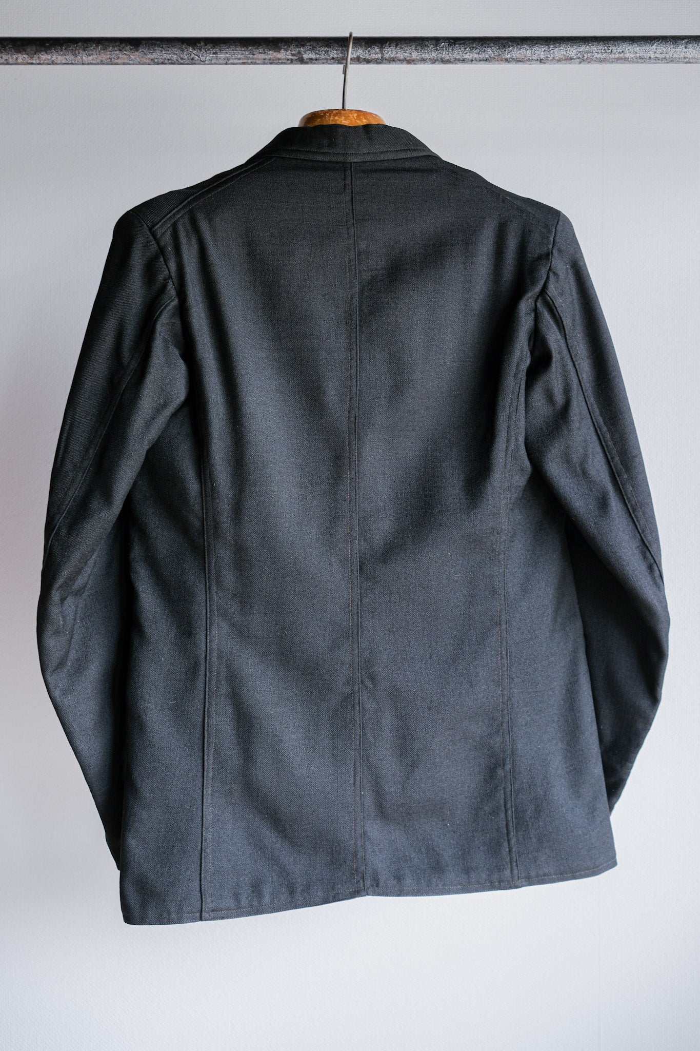 ［~20's］French Vintage Black Wool Sack Coat