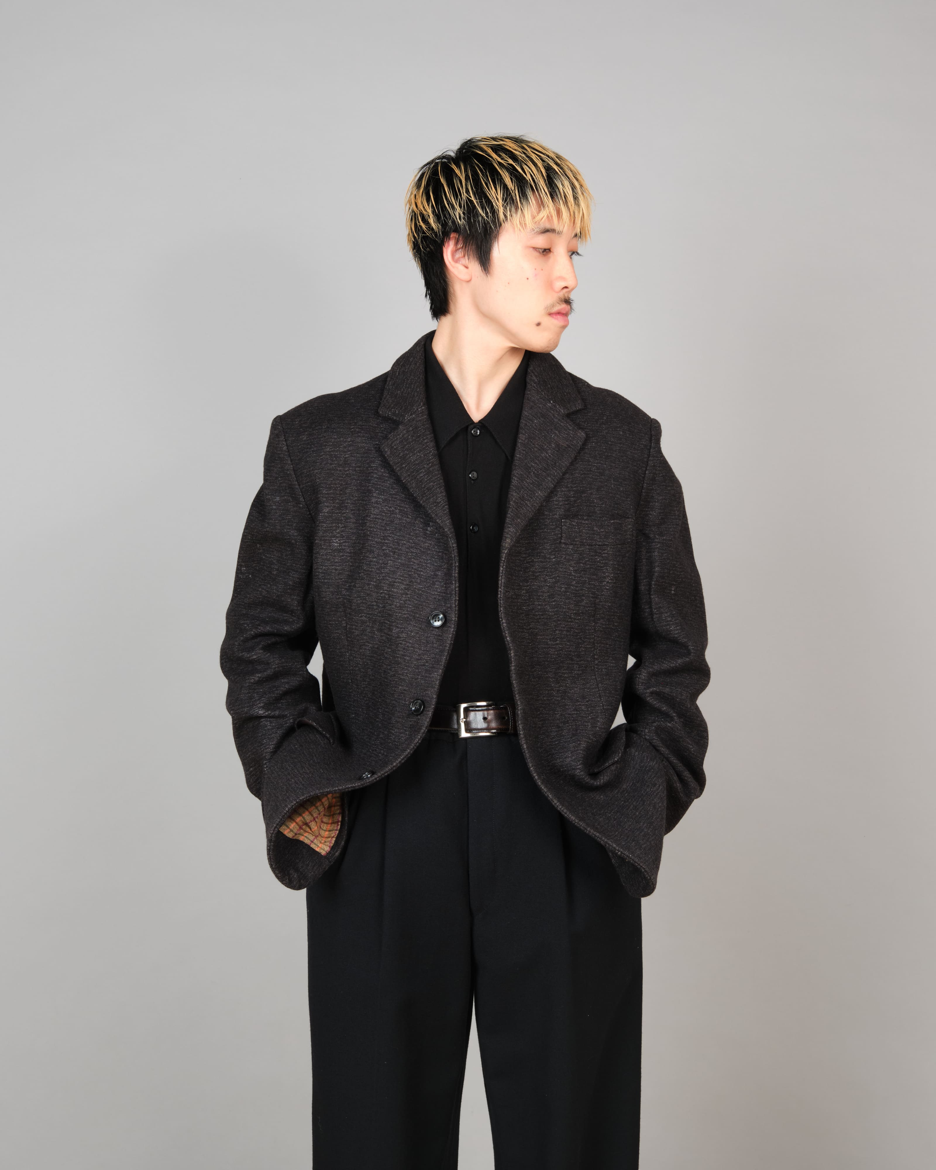 60's】French Vintage Wool Lapel Work Jacket 