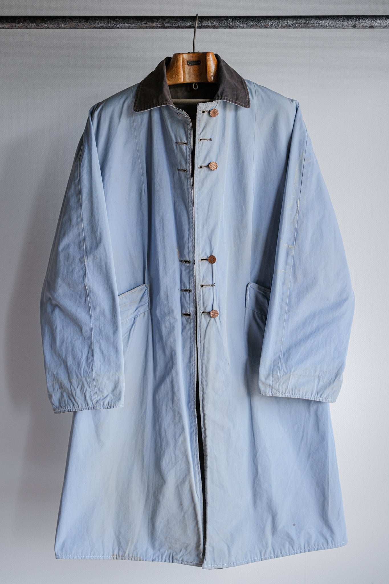 [~ 50's] French vintage Unknown Reversible Coat "Crazy Fade"