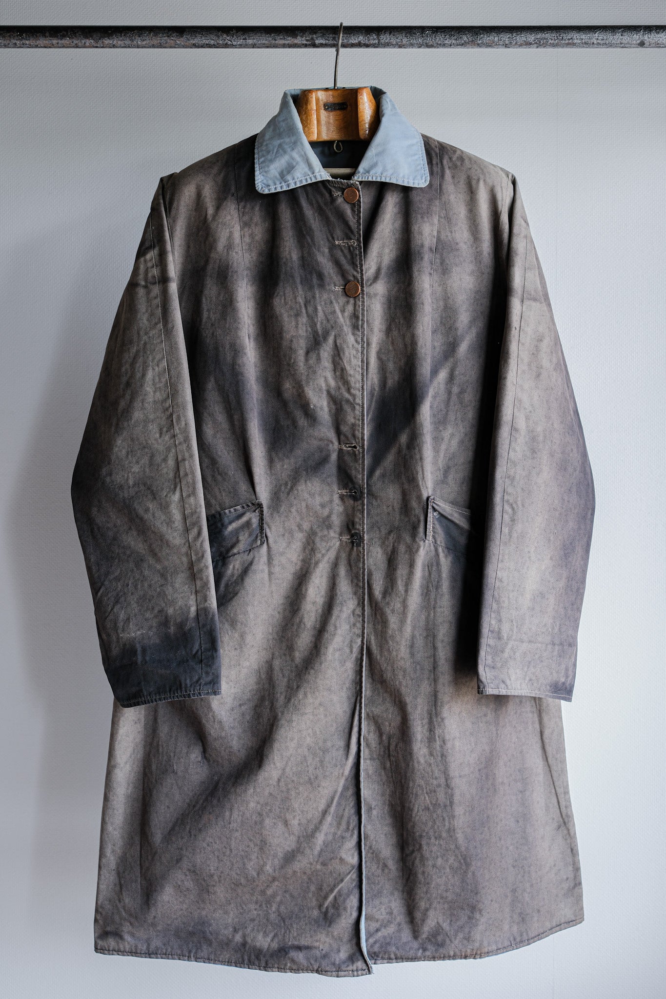 [~ 50's] French vintage Unknown Reversible Coat "Crazy Fade"