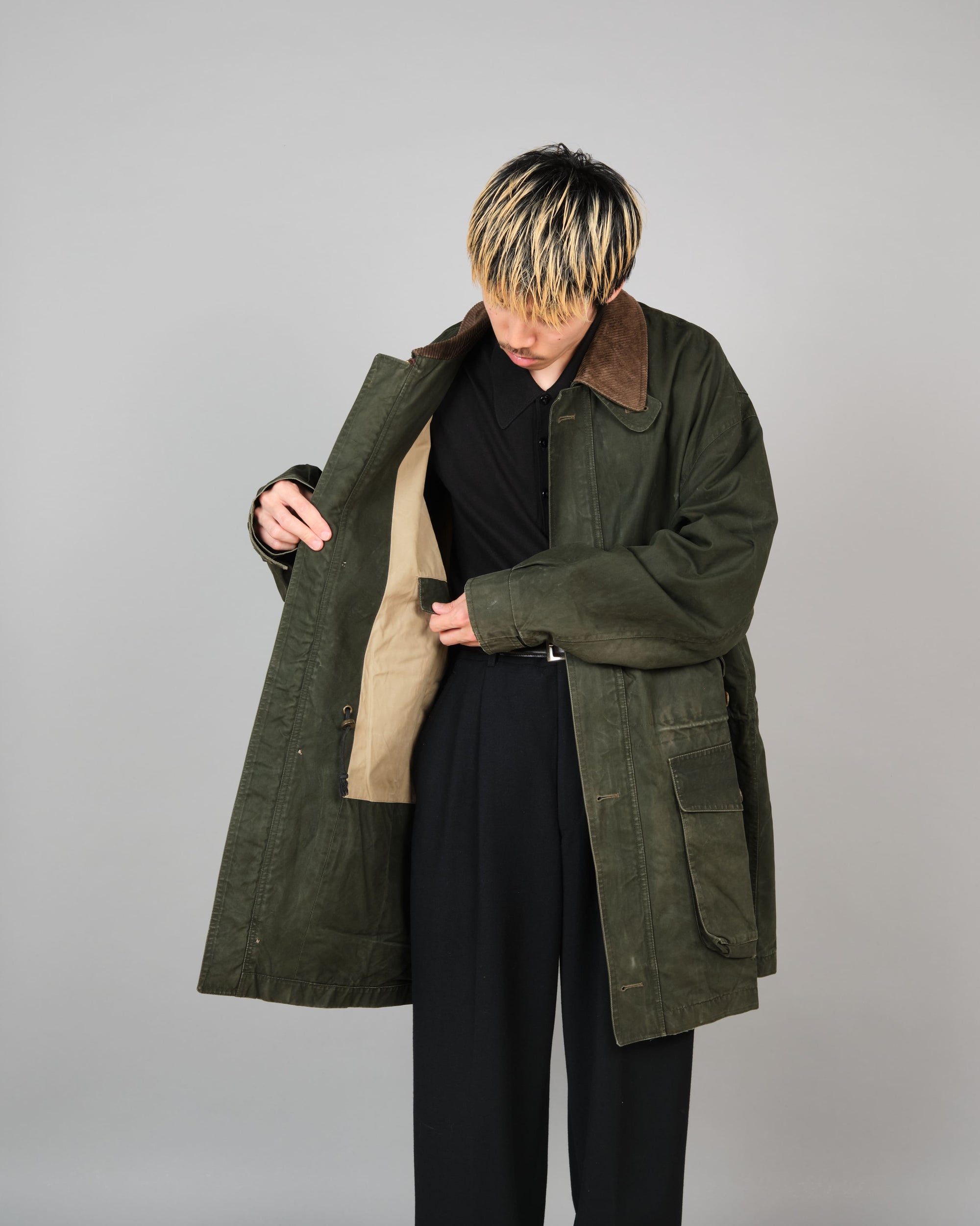 ［~90's］Vintage Barbour Ventile Jacket "ENDURANCE" 3 Crest Size.44