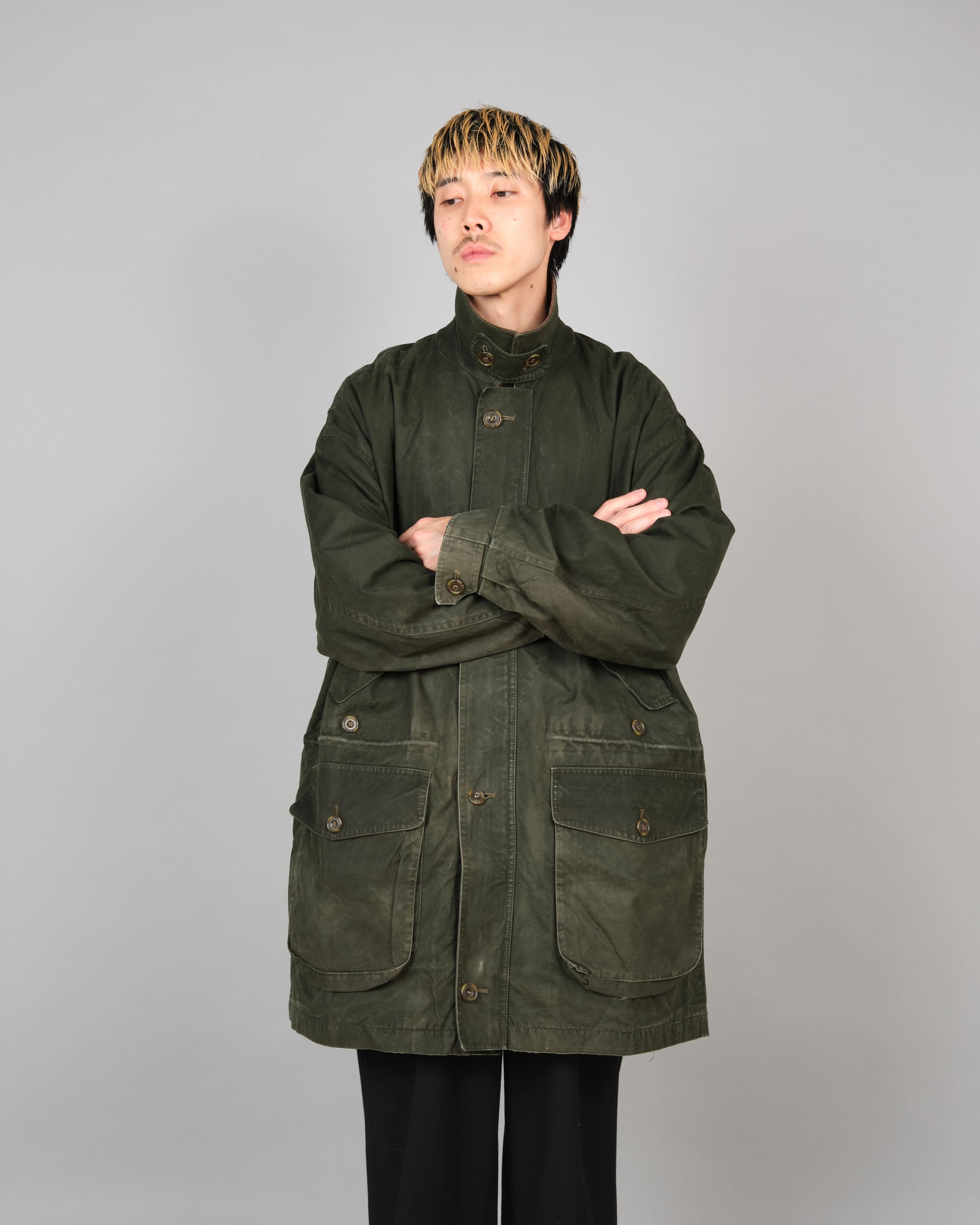 ［~90's］Vintage Barbour Ventile Jacket "ENDURANCE" 3 Crest Size.44