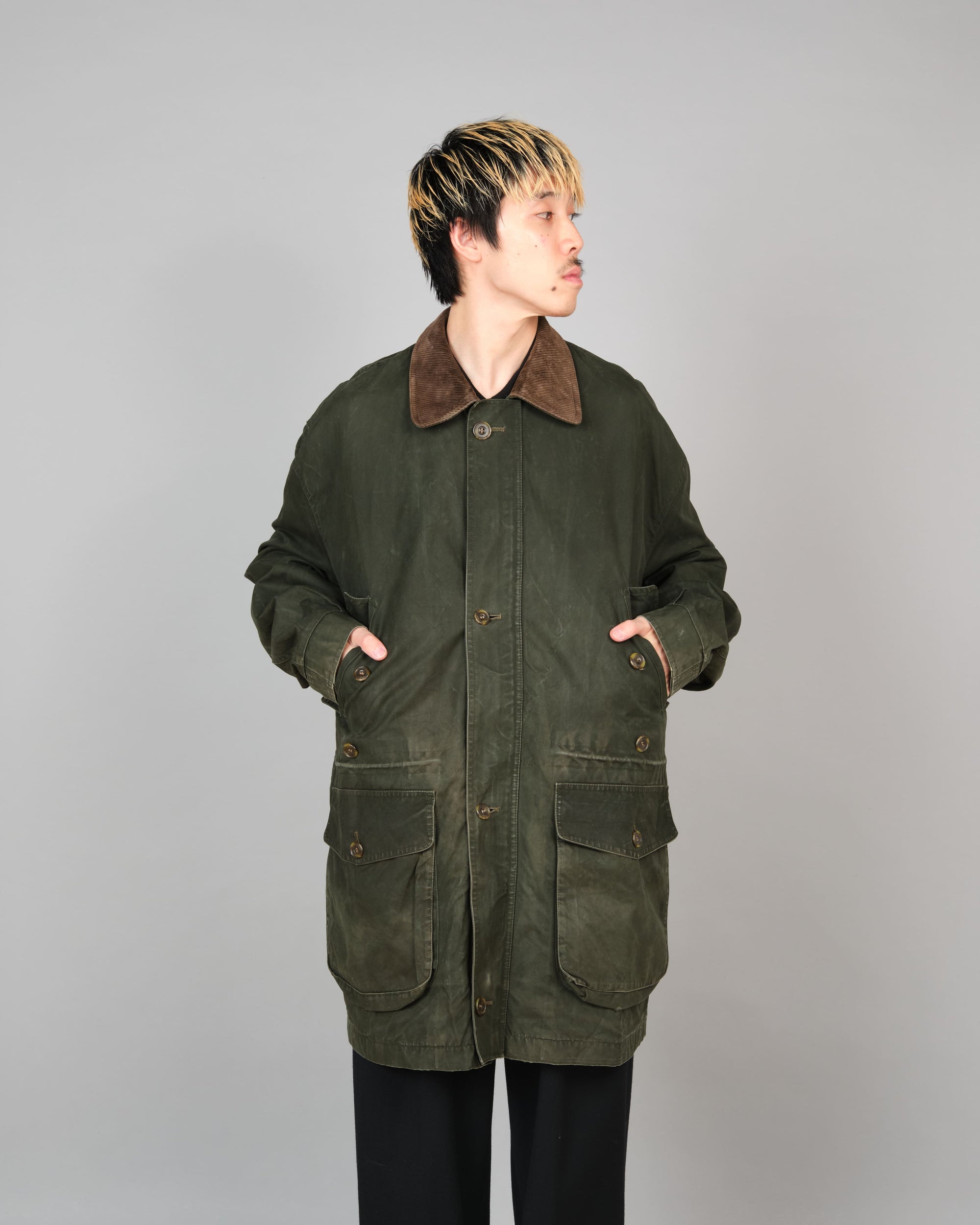 ［~90's］Vintage Barbour Ventile Jacket "ENDURANCE" 3 Crest Size.44