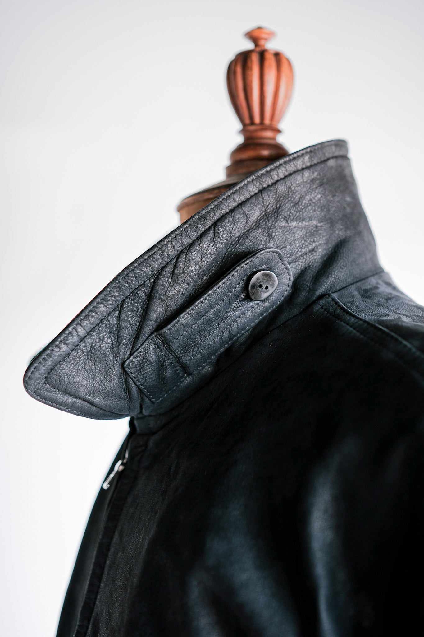 ［~80's］Old SERAPHIN Deerskin Leather Blouson With Chin Strap Size.50