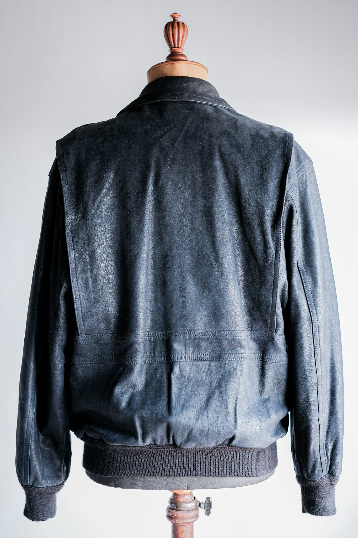 ［~80's］Old SERAPHIN Deerskin Leather Blouson With Chin Strap Size.50