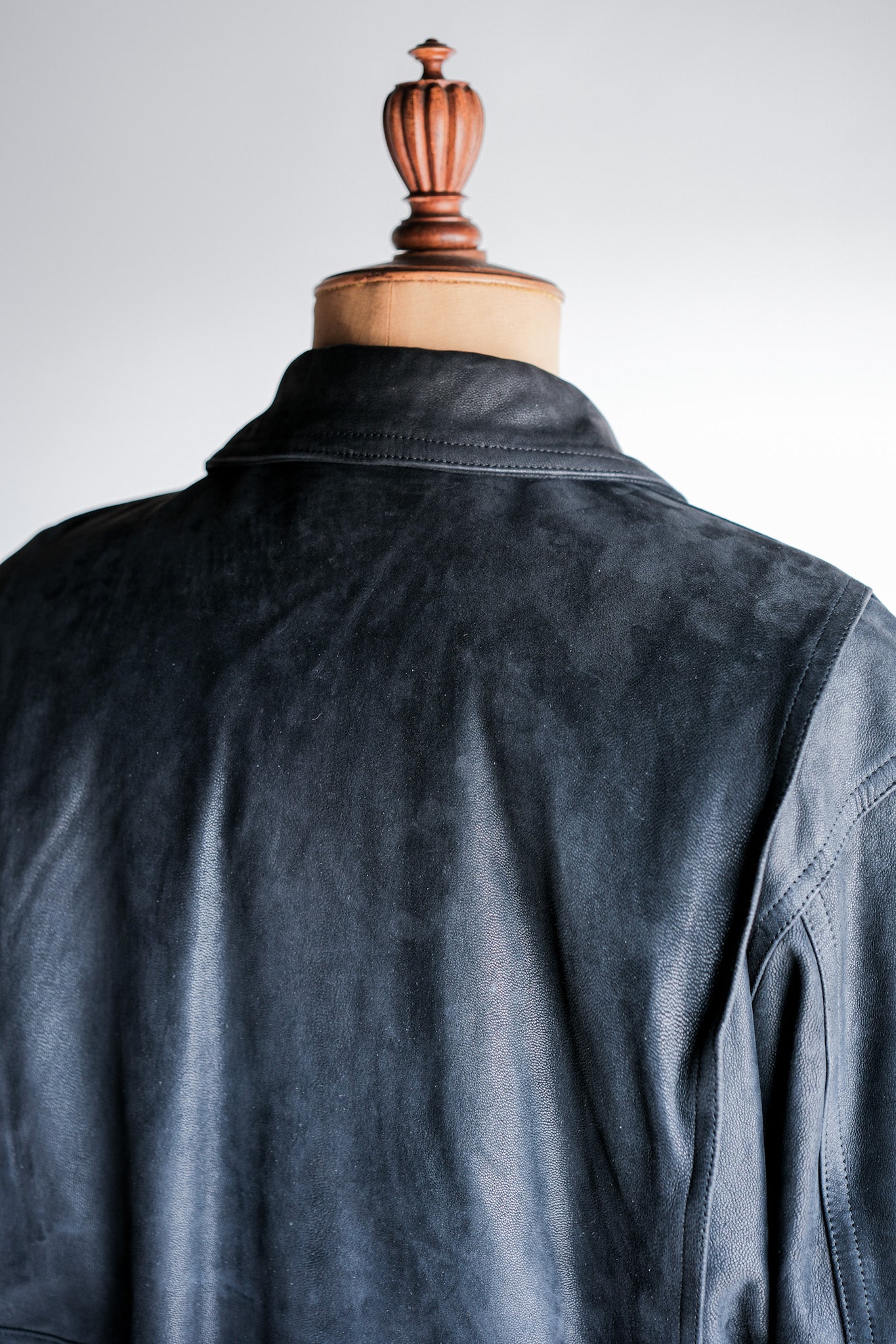［~80's］Old SERAPHIN Deerskin Leather Blouson With Chin Strap Size.50
