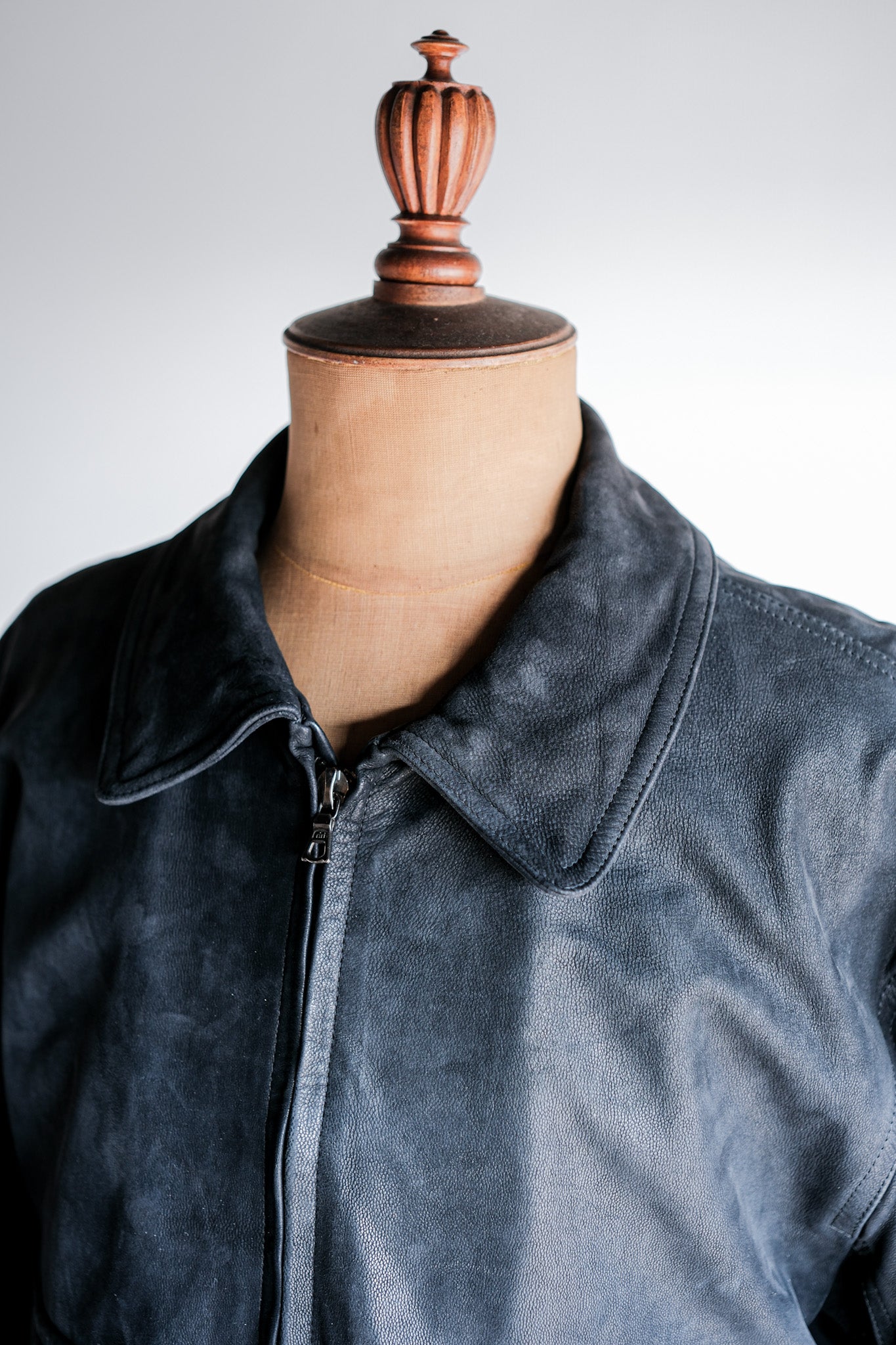 ［~80's］Old SERAPHIN Deerskin Leather Blouson With Chin Strap Size.50