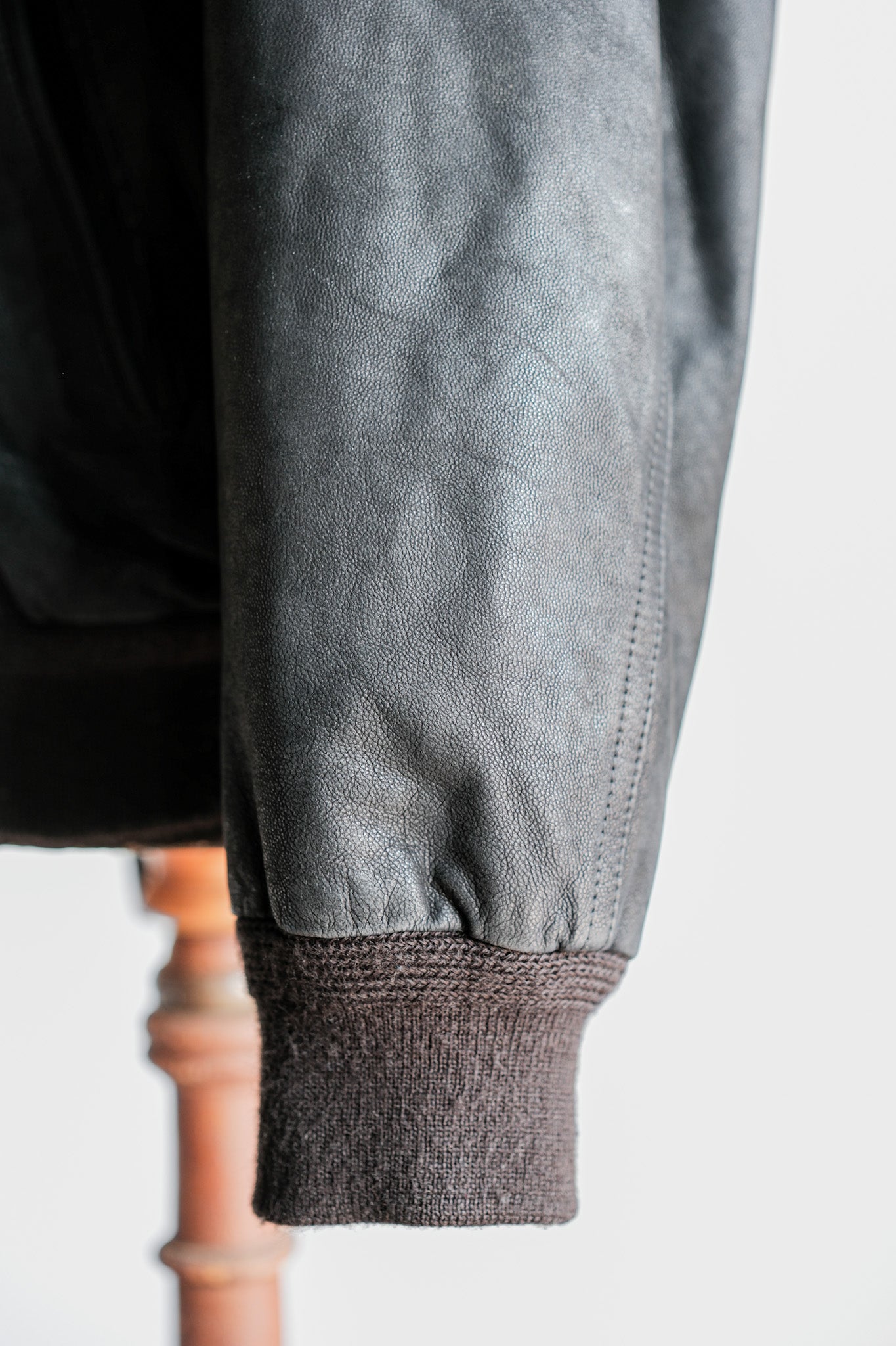 ［~80's］Old SERAPHIN Deerskin Leather Blouson With Chin Strap Size.50