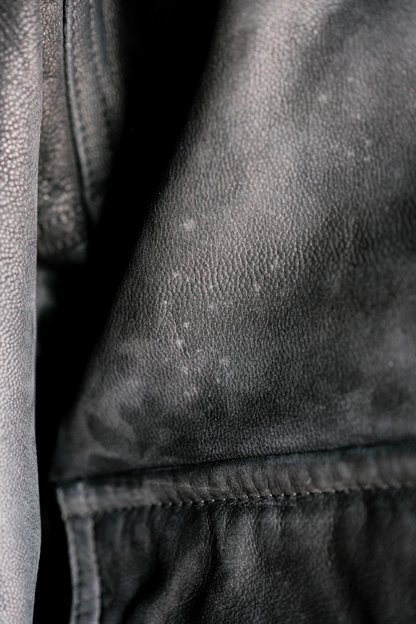 ［~80's］Old SERAPHIN Deerskin Leather Blouson With Chin Strap Size.50