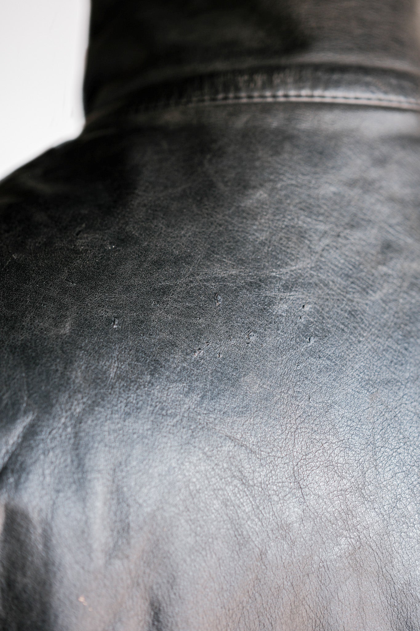［~90's］Old Renoma Paris Black Leather Detachable Sleeve Multi Pocket Jacket With Liner Size.XXL