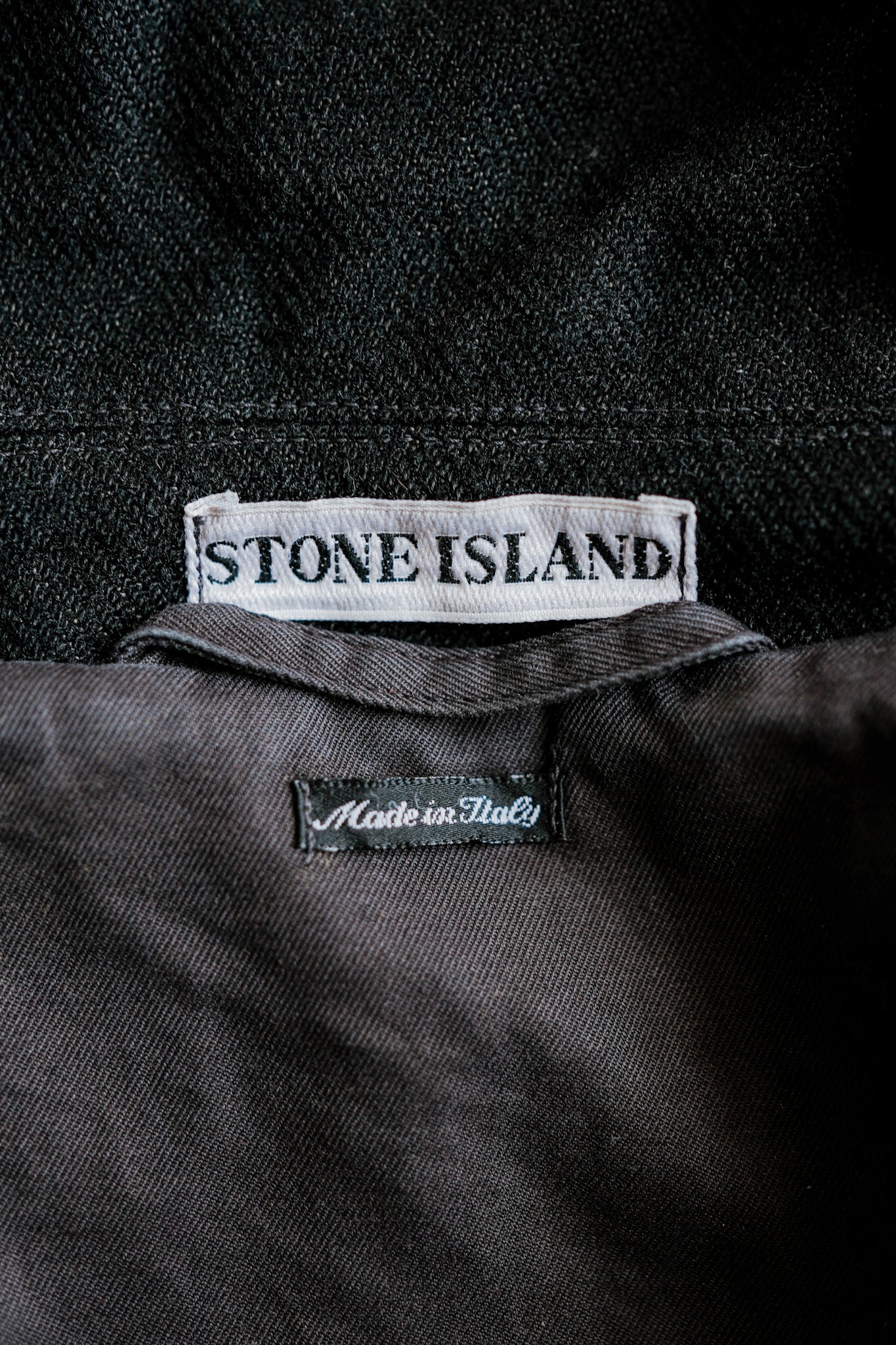 【98AW】Old STONE ISLAND Nylon Jacket Size.L "Green Edge"