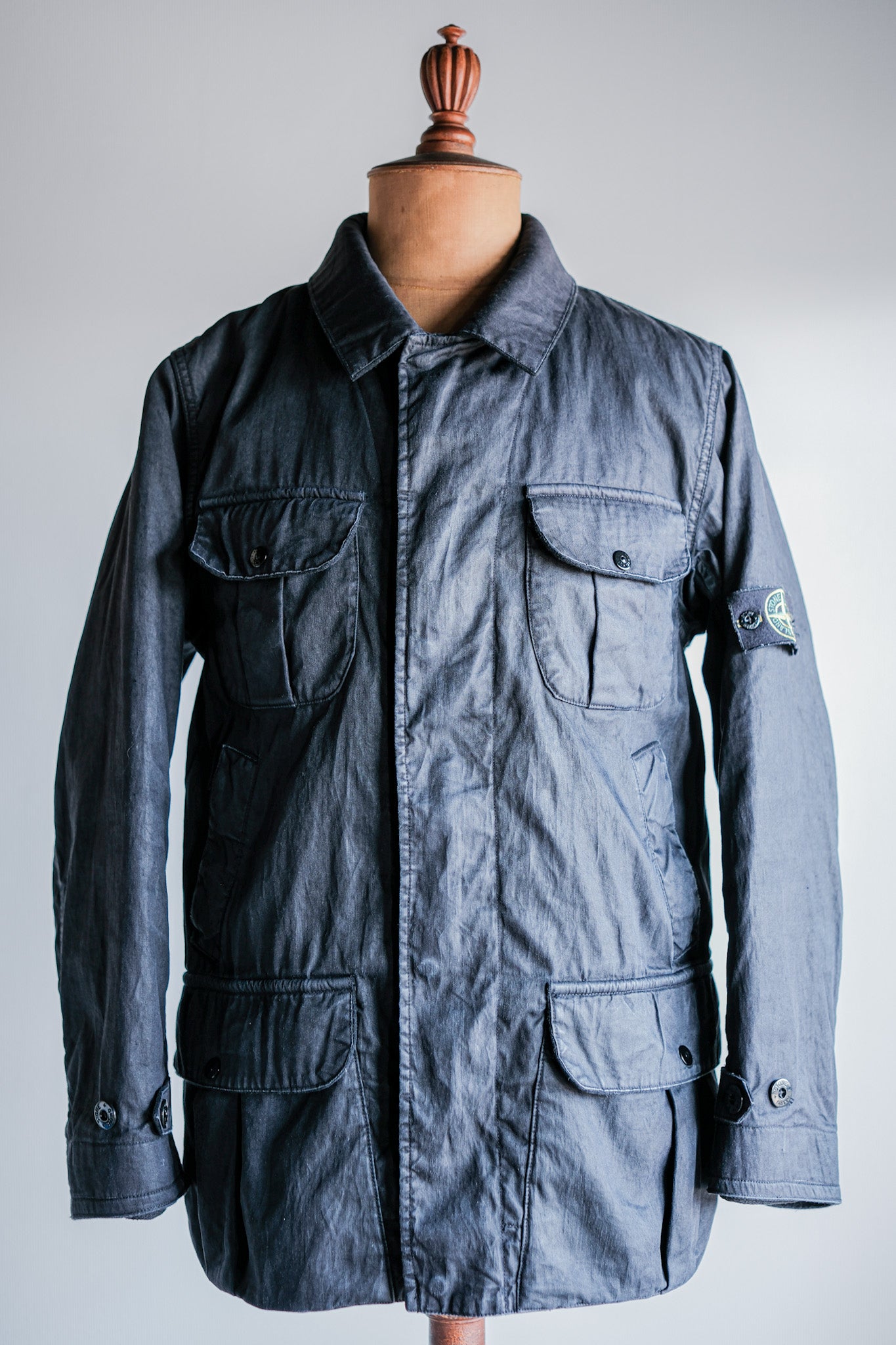 ［06AW］Old STONE ISLAND Garment Dyed Lino Flax Dutch Rope Jacket Size.M
