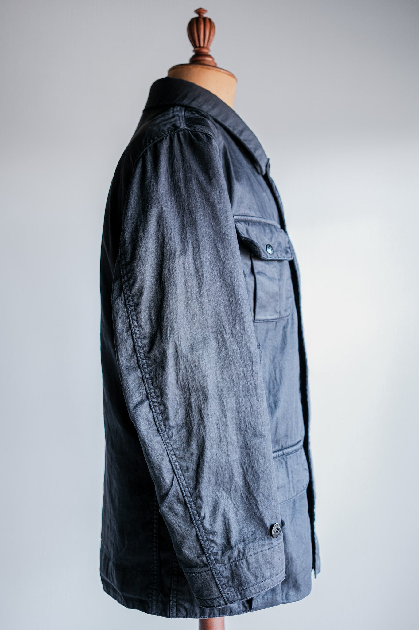 ［06AW］Old STONE ISLAND Garment Dyed Lino Flax Dutch Rope Jacket Size.M