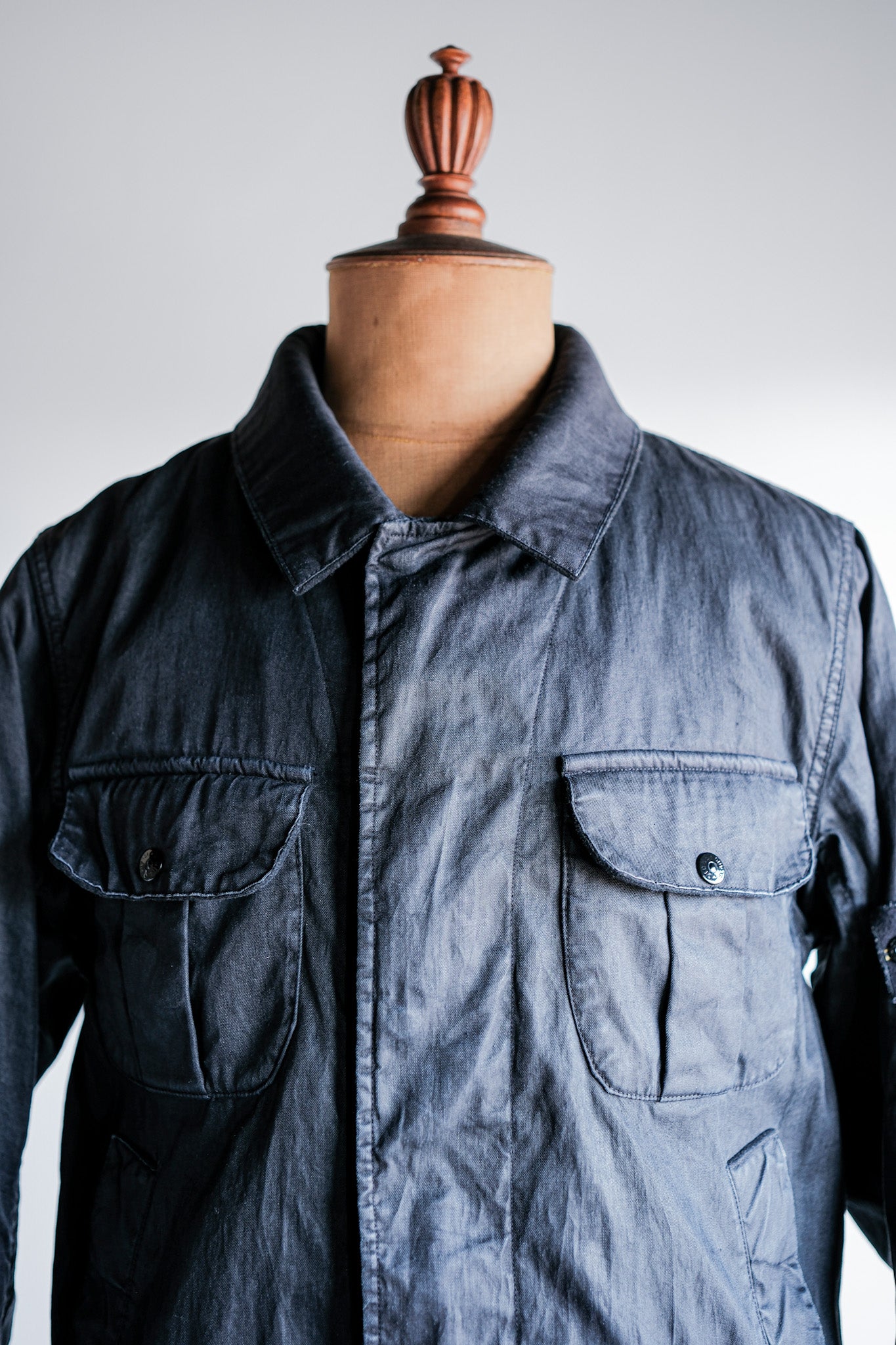 ［06AW］Old STONE ISLAND Garment Dyed Lino Flax Dutch Rope Jacket Size.M