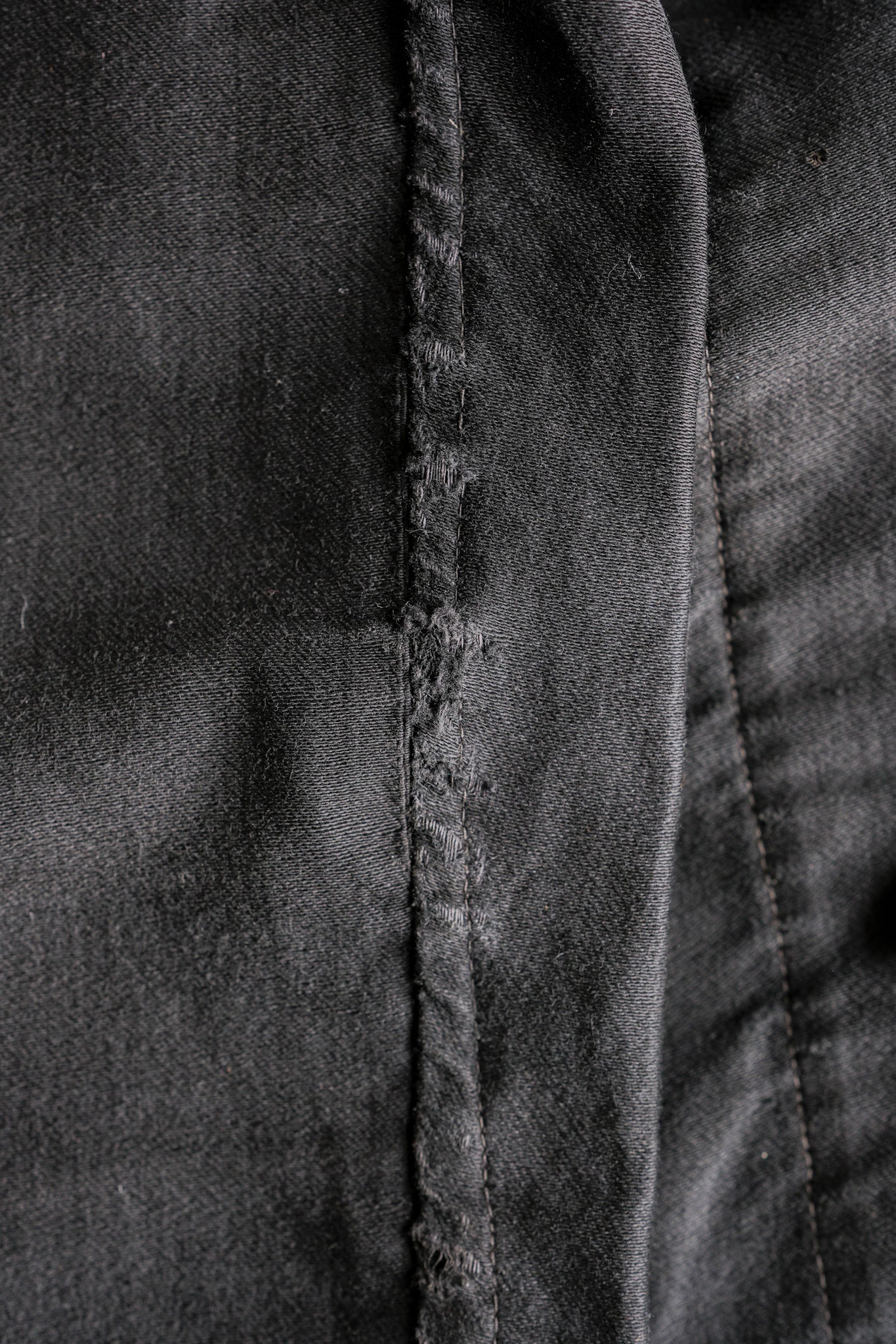 ［~30's］French Vintage Black Light Moleskin Work Jacket "4 Buttons"