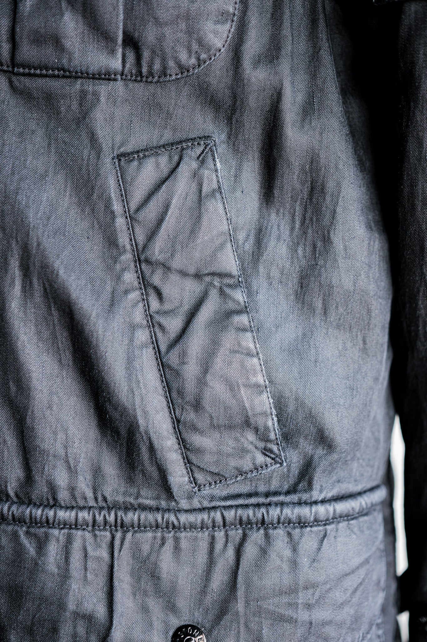 ［06AW］Old STONE ISLAND Garment Dyed Lino Flax Dutch Rope Jacket Size.M