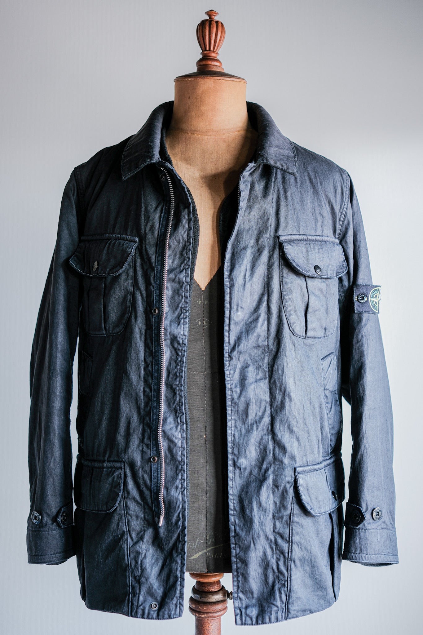 ［06AW］Old STONE ISLAND Garment Dyed Lino Flax Dutch Rope Jacket Size.M