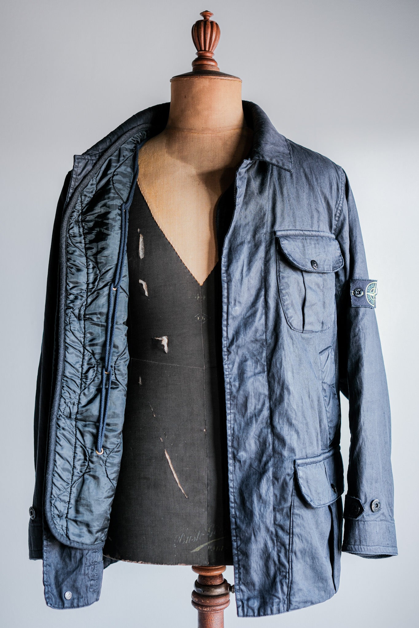 ［06AW］Old STONE ISLAND Garment Dyed Lino Flax Dutch Rope Jacket Size.M